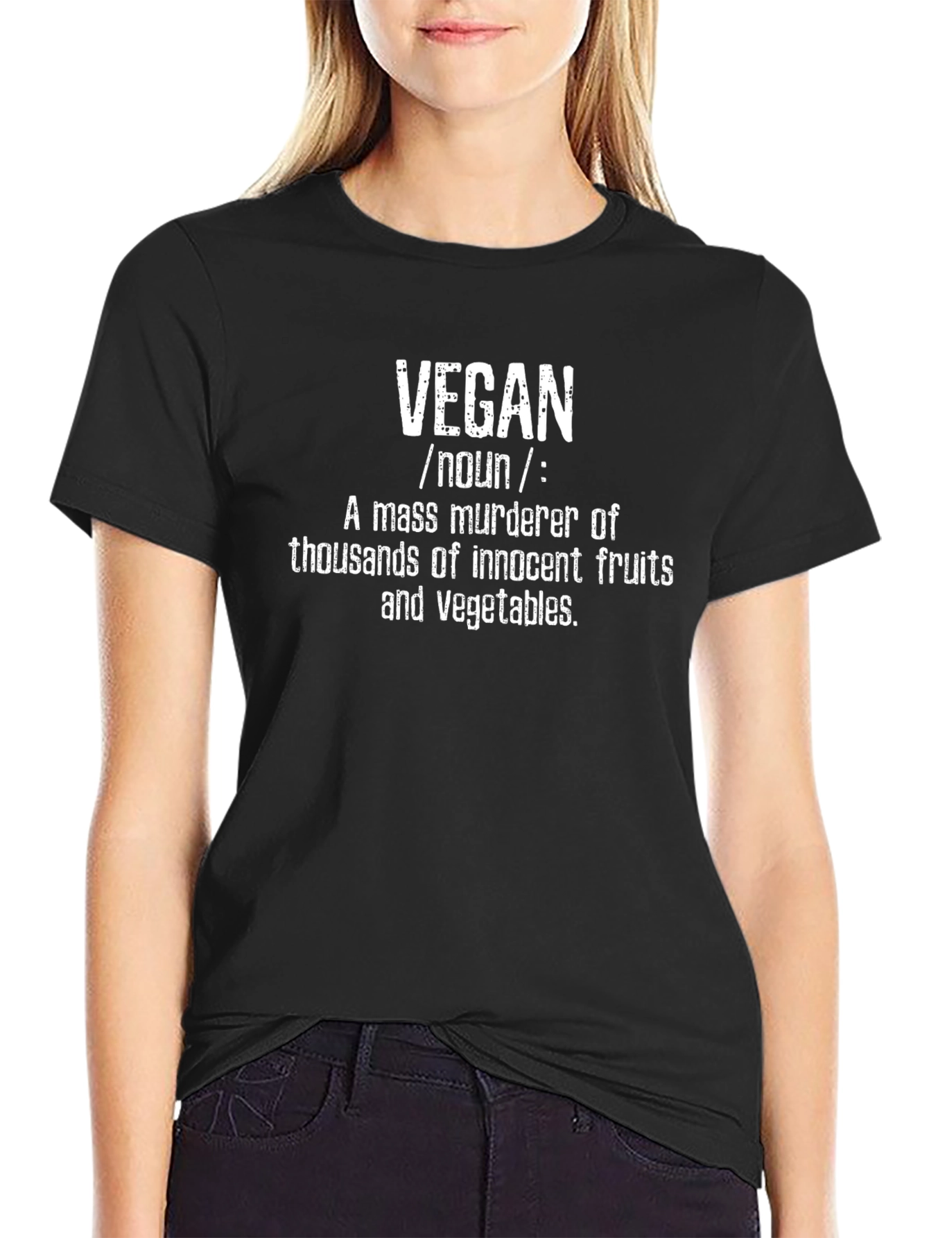 Vegan Definition Graphic Novelty T-Shirt