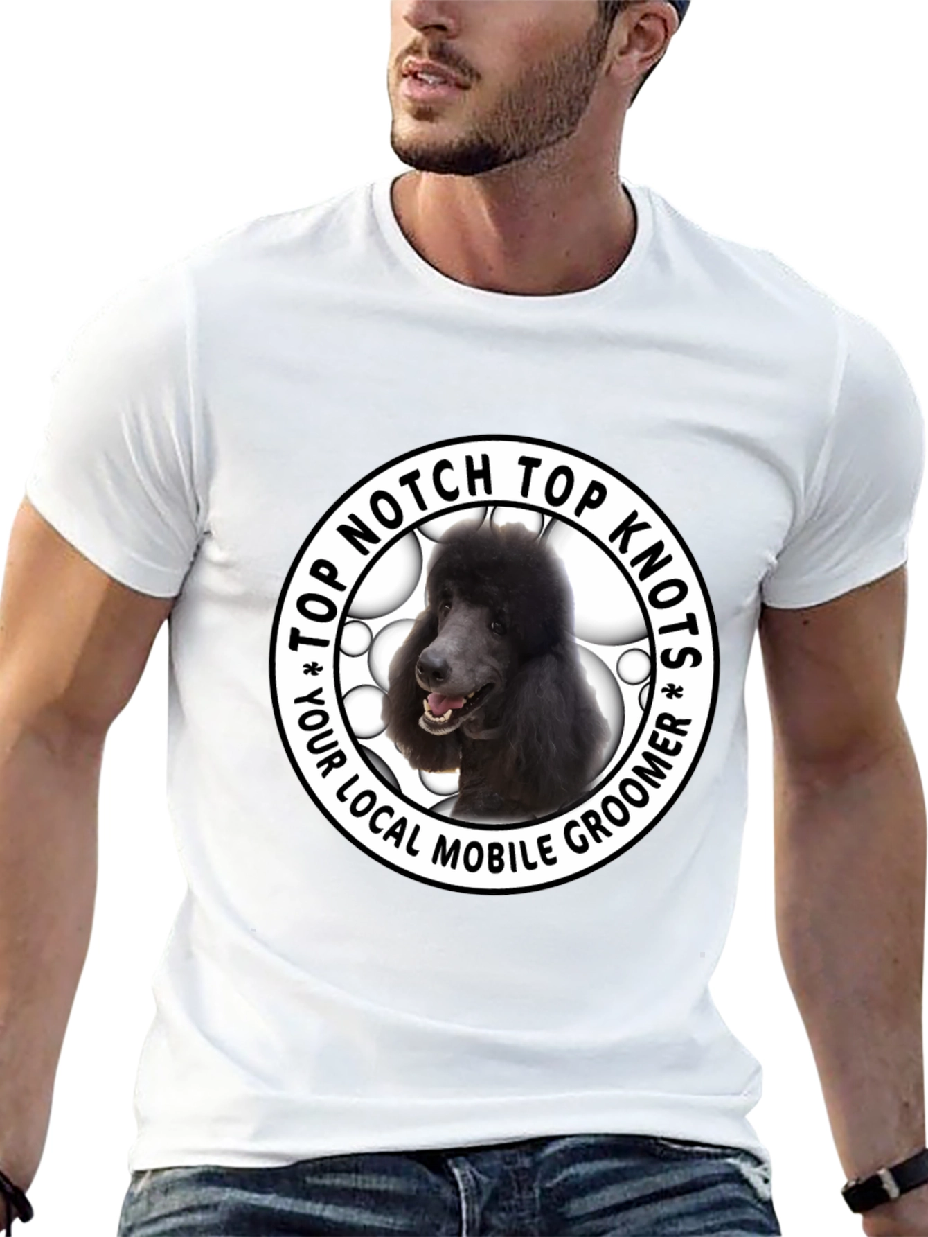 Top Notch Top Knots Poodle Groomer T-Shirt
