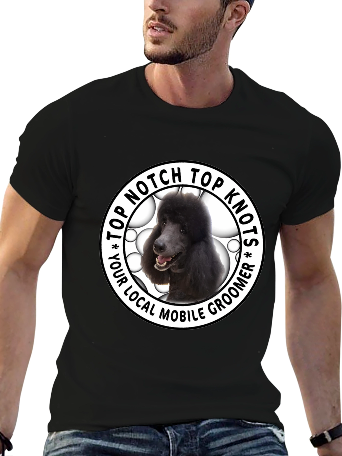 Top Notch Top Knots Poodle Groomer T-Shirt