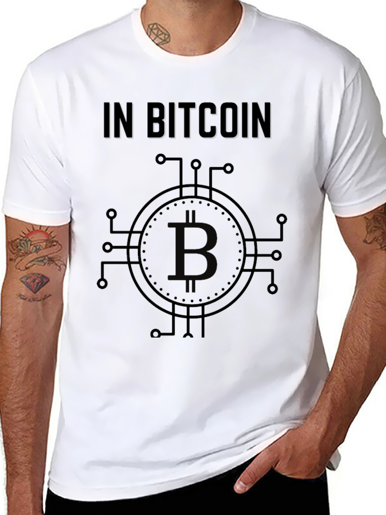 Bitcoin Crypto Graphic Tee - Black