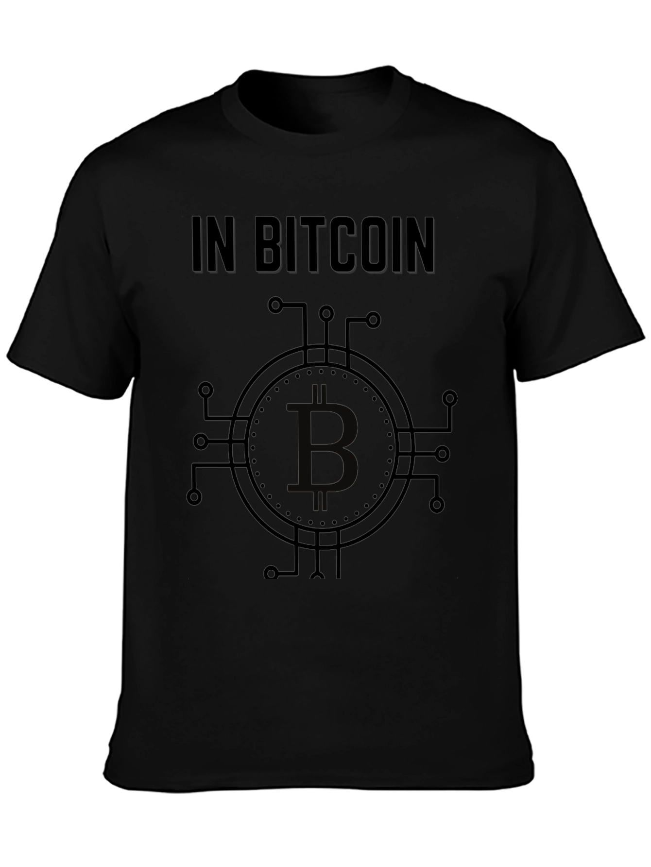 Bitcoin Crypto Graphic Tee - Black