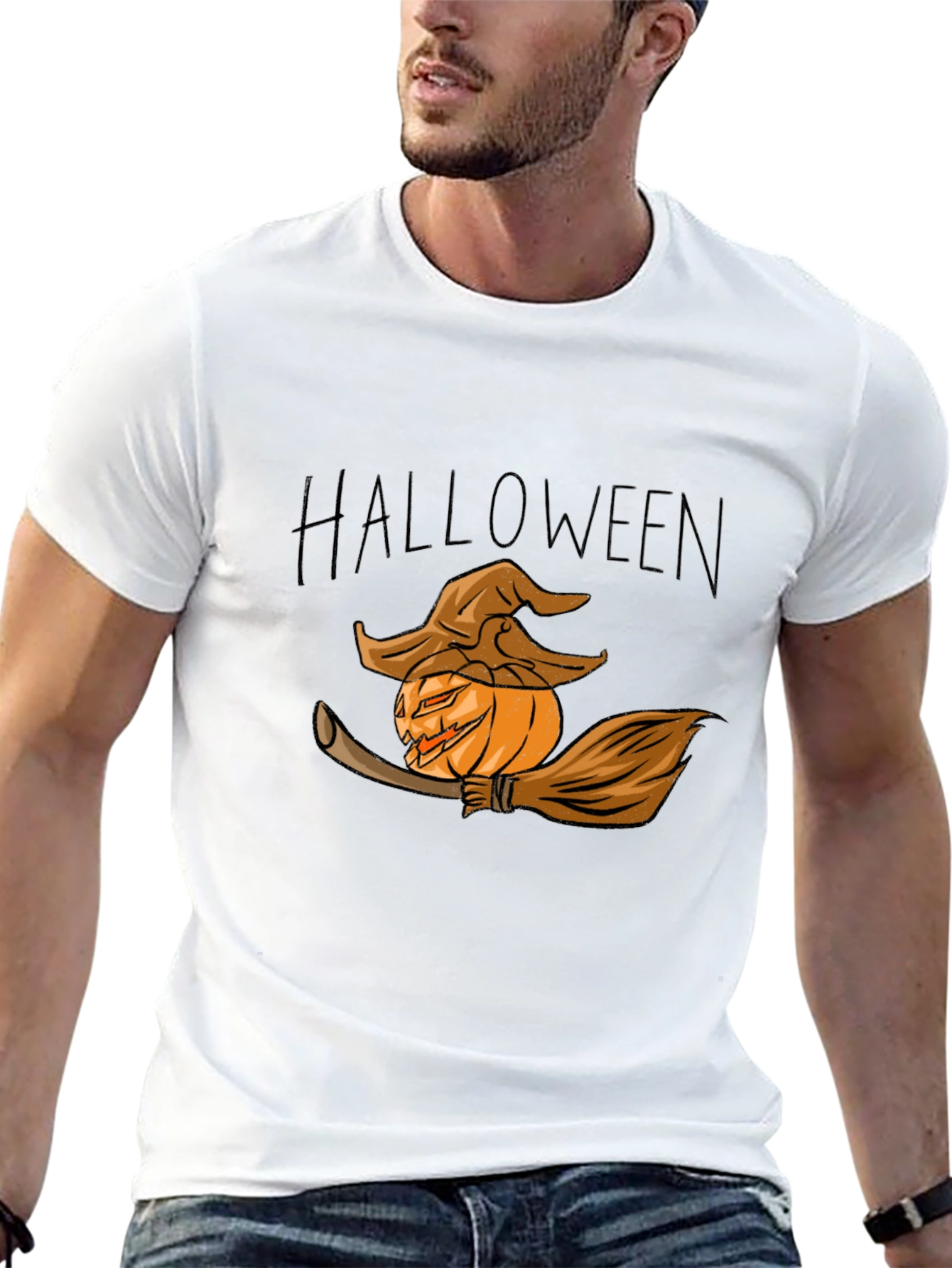 Halloween Pumpkin Witch T-Shirt