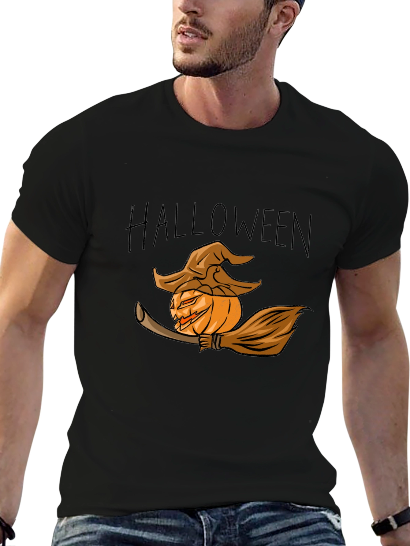 Halloween Pumpkin Witch T-Shirt