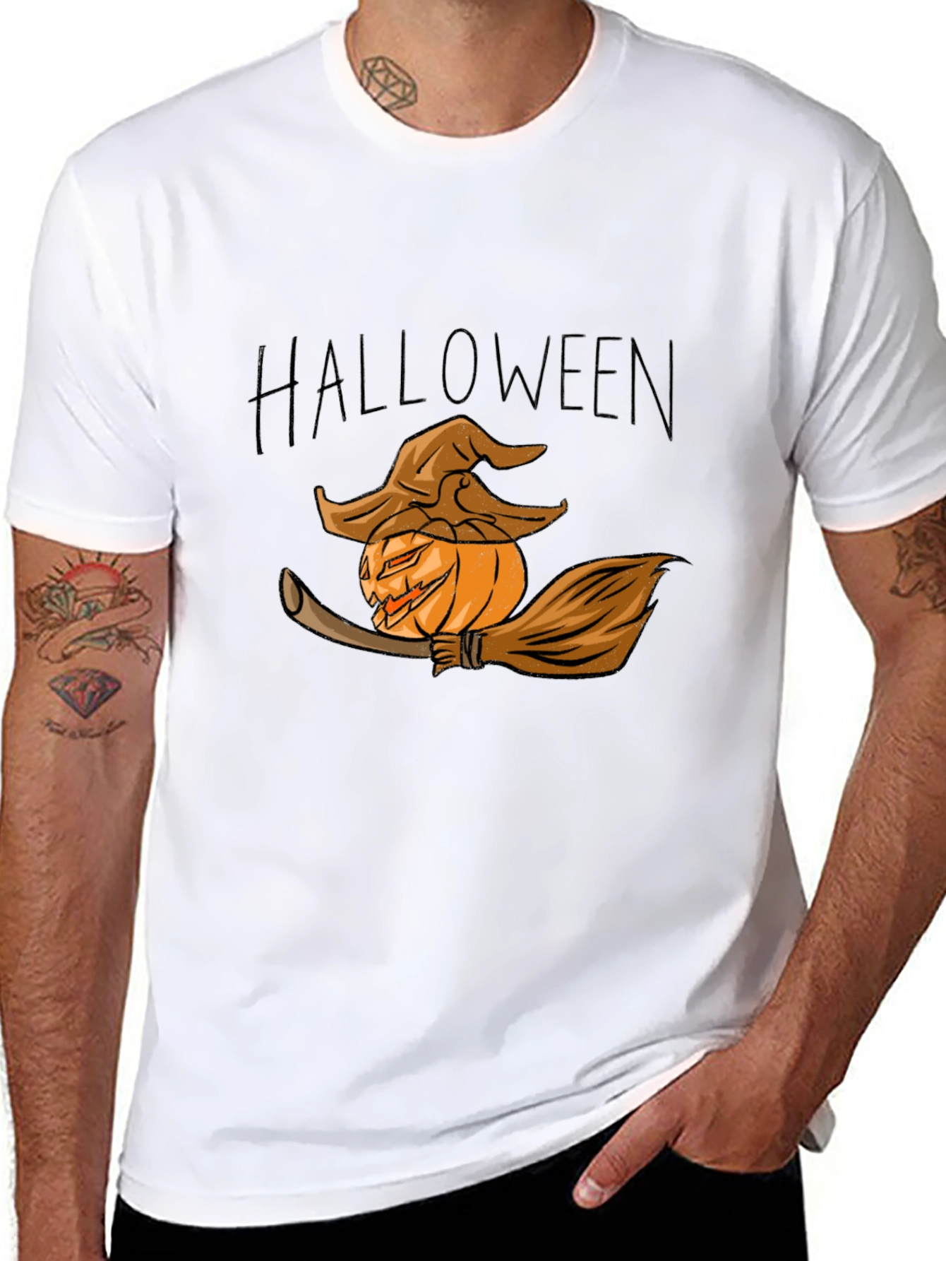 Halloween Pumpkin Witch T-Shirt