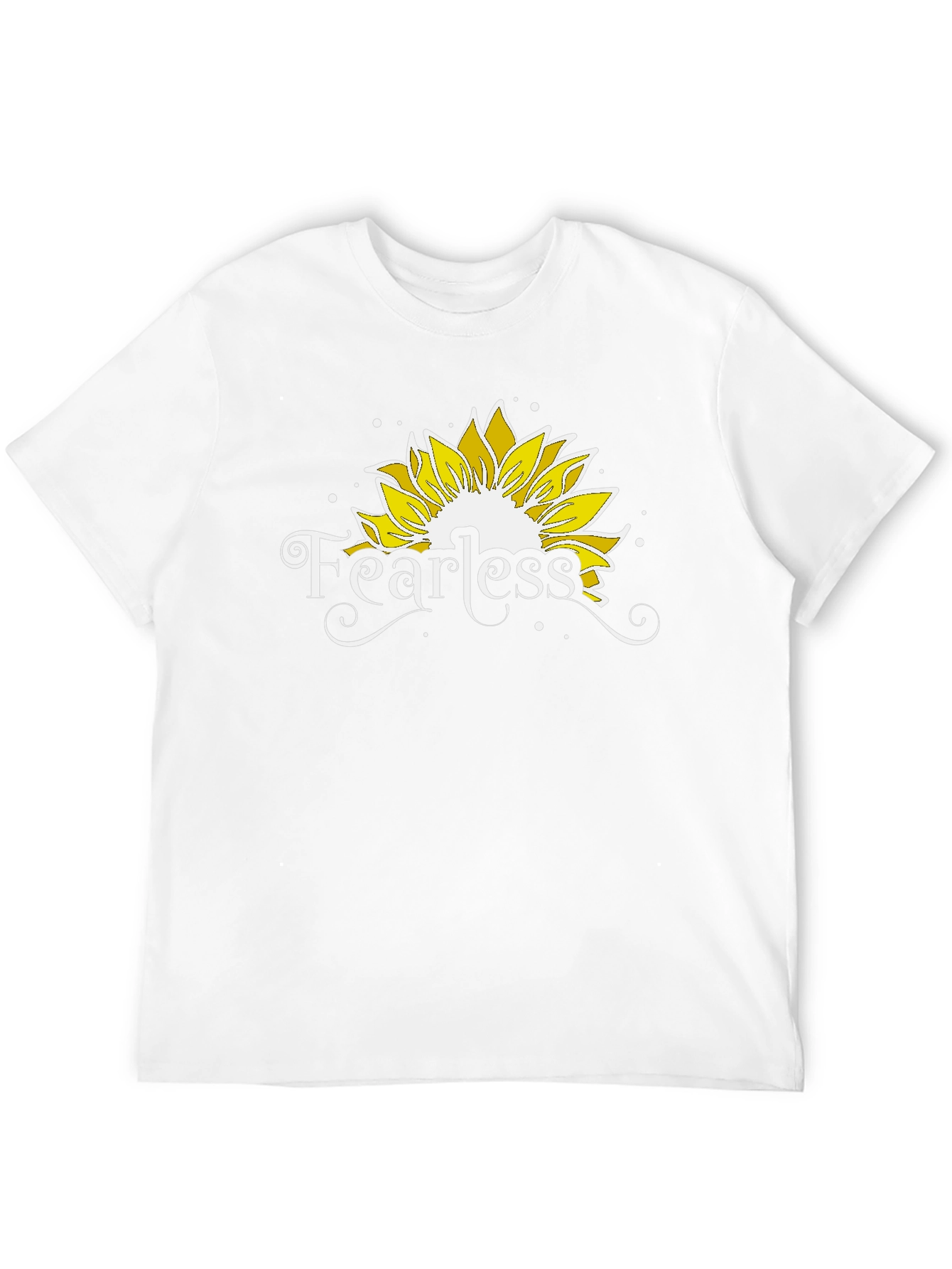 Fearless Sunflower Graphic Tee - Black