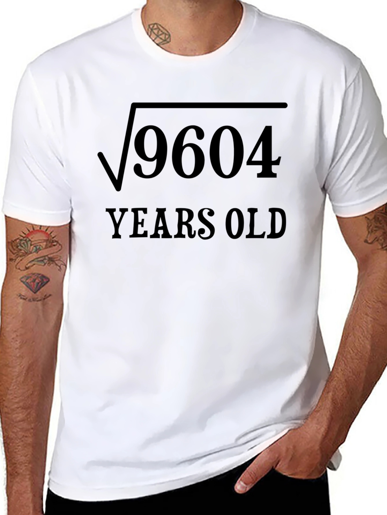 Funny Math Birthday T-Shirt - Square Root 9604