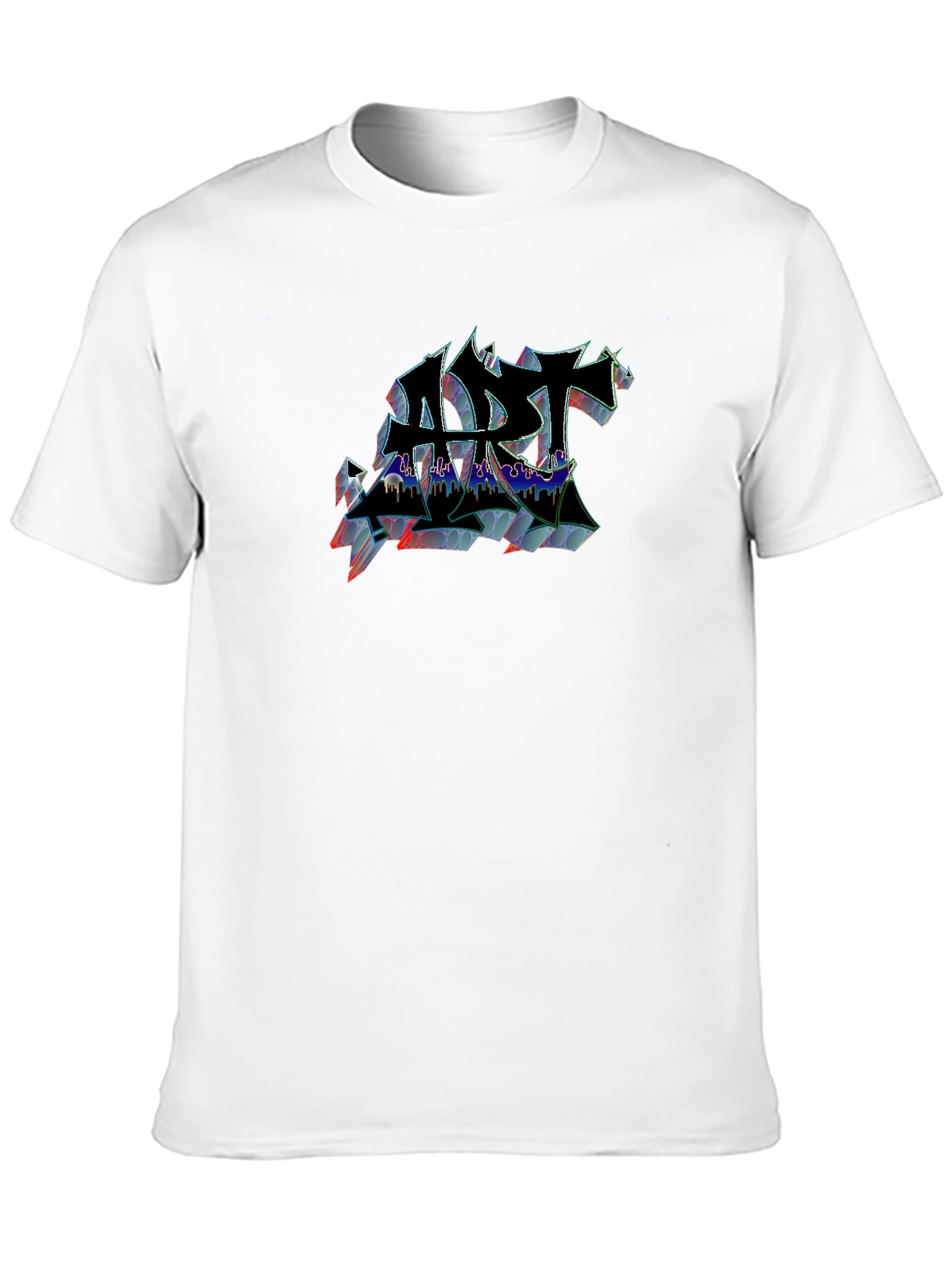 Abstract Art Graphic Black T-Shirt