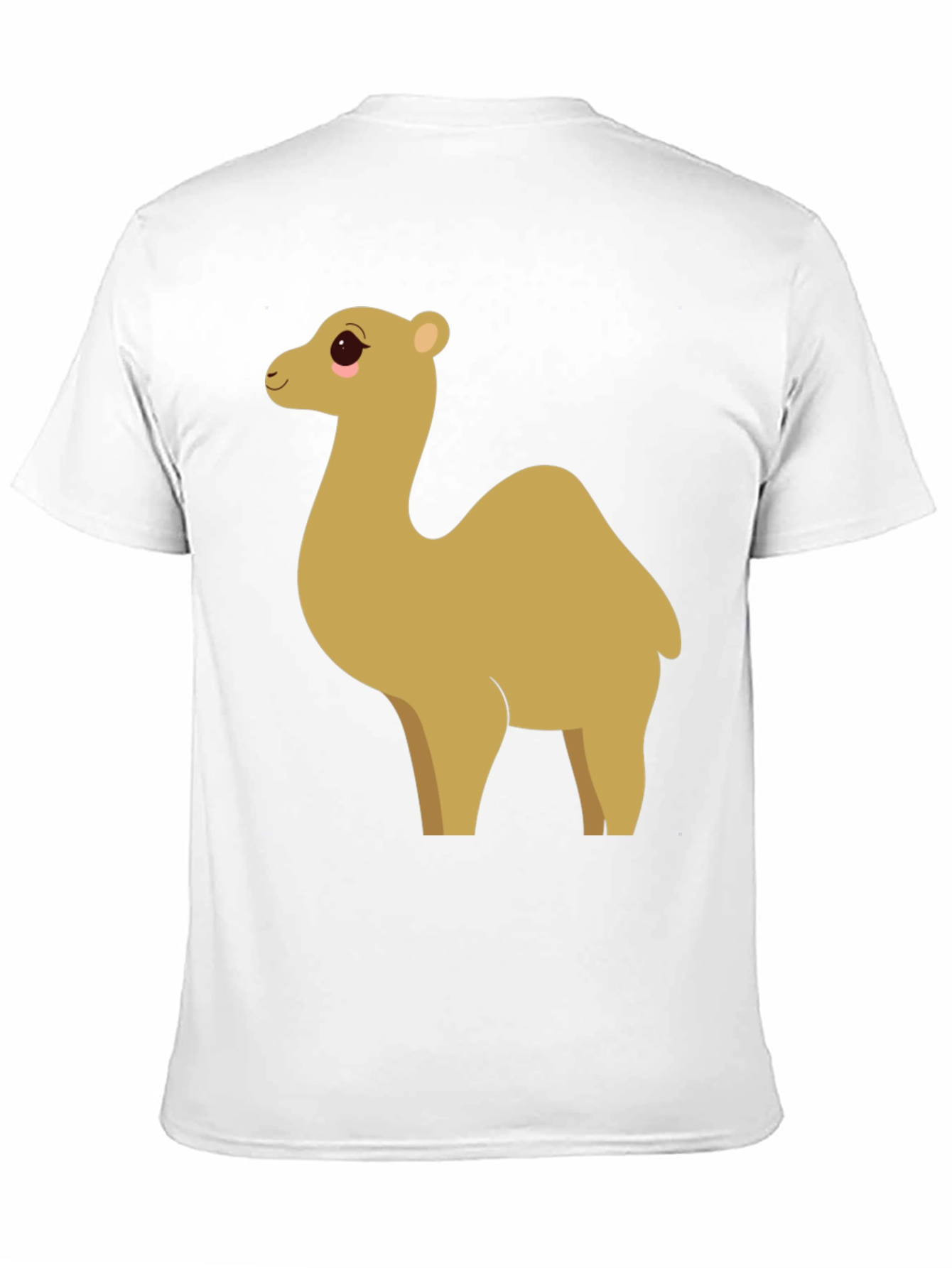 Camel Cartoon Graphic Black T-Shirt