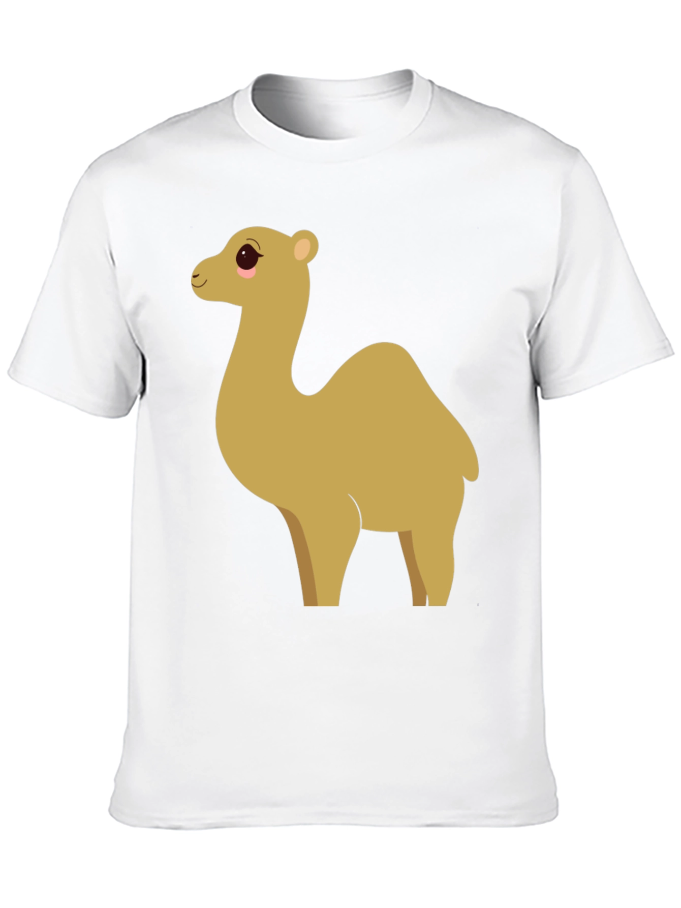 Camel Cartoon Graphic Black T-Shirt