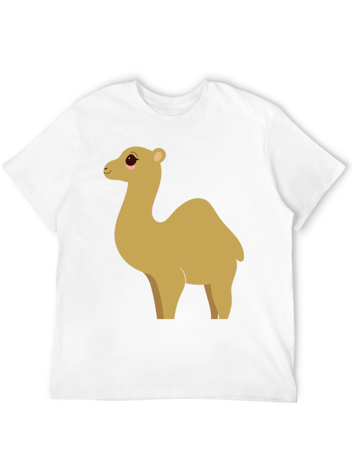Camel Cartoon Graphic Black T-Shirt