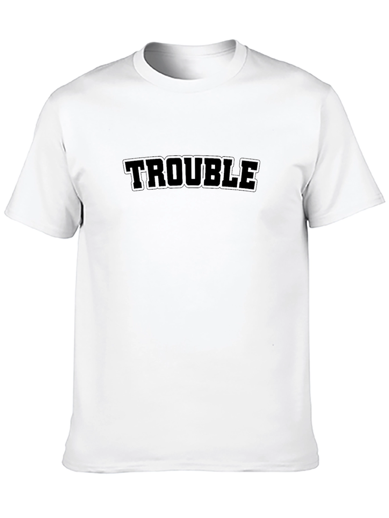 Trouble Graphic Tee - Mens Black T-Shirt