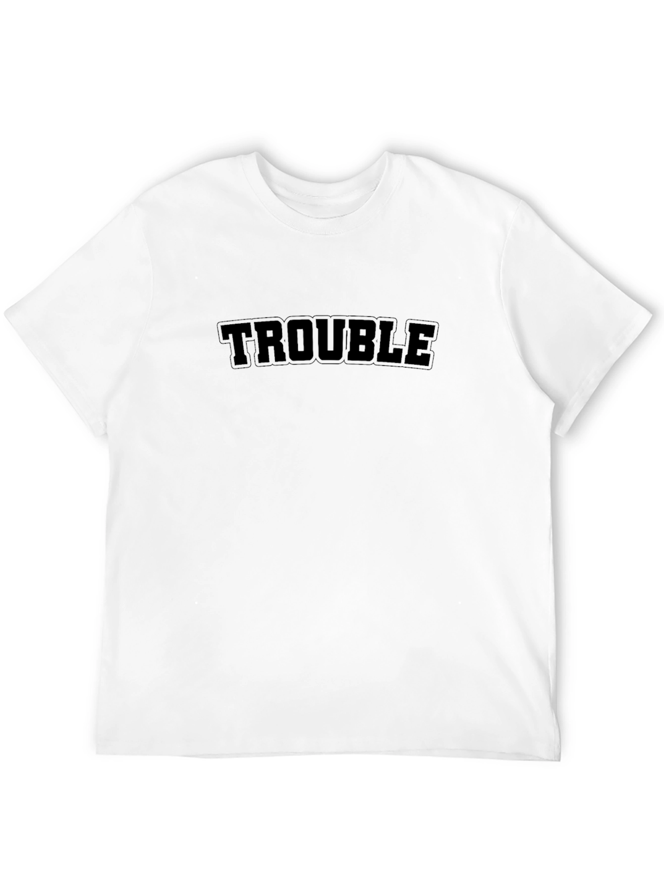 Trouble Graphic Tee - Mens Black T-Shirt