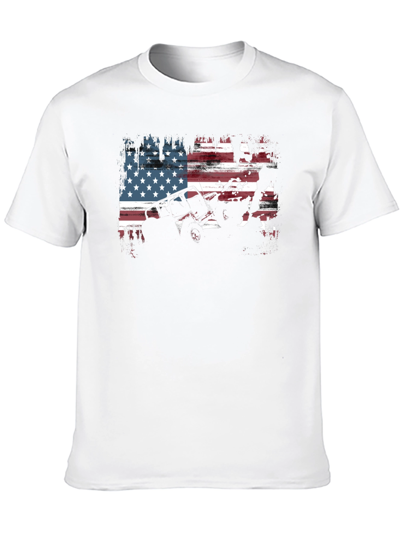 American Flag Off-Road Jeep Graphic T-Shirt