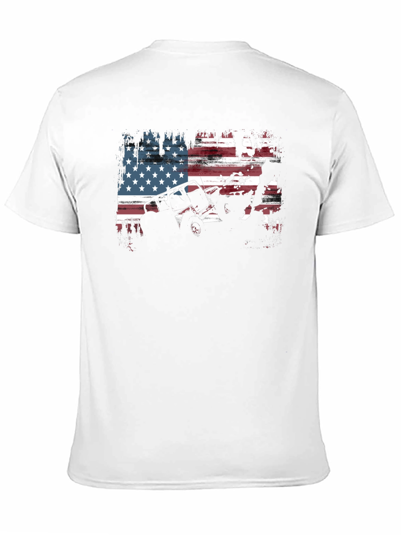 American Flag Off-Road Jeep Graphic T-Shirt