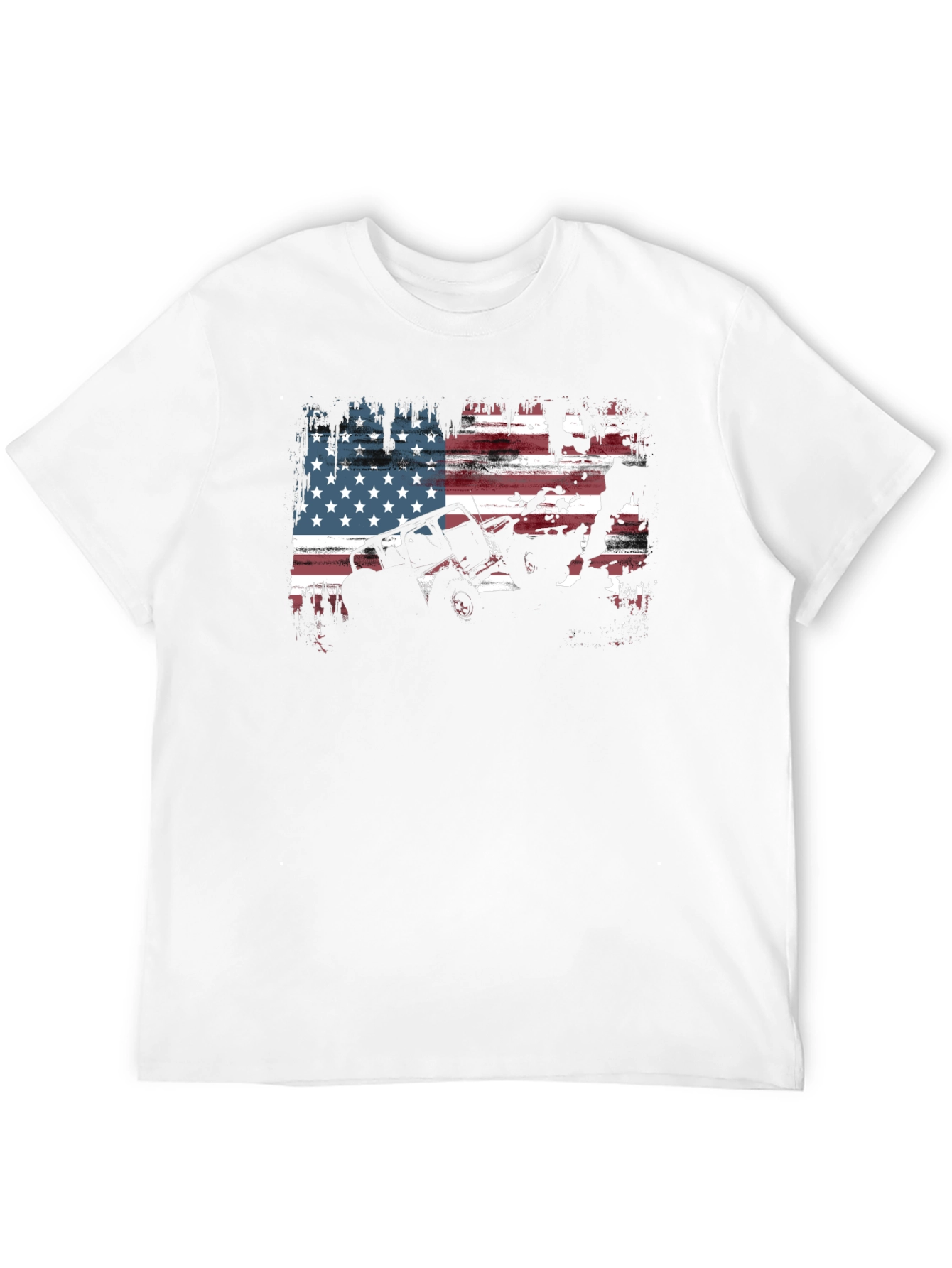 American Flag Off-Road Jeep Graphic T-Shirt