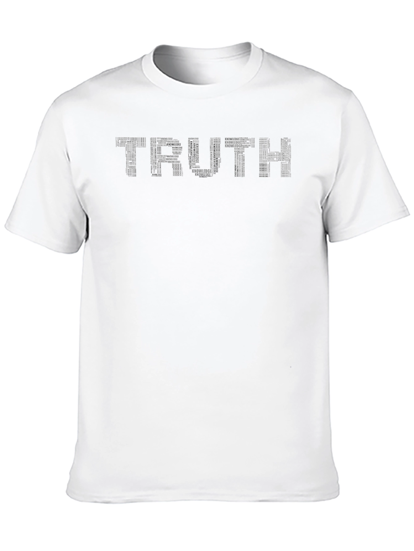 Truth Word Art Black T-Shirt Mens