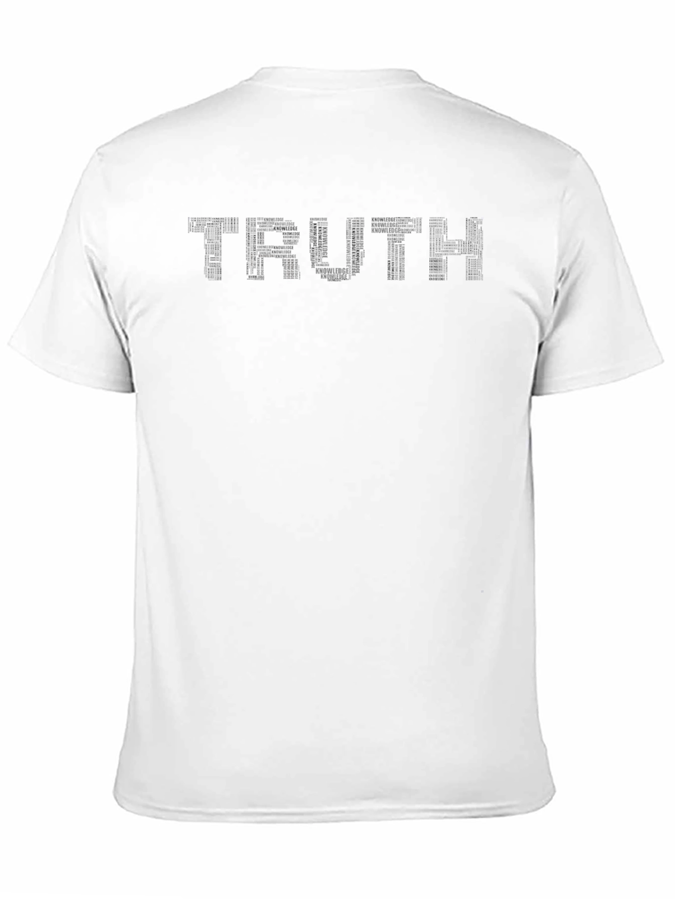 Truth Word Art Black T-Shirt Mens