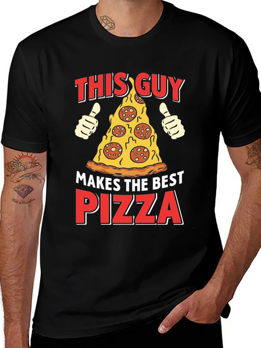 Pizza Lover T-Shirt - Makes The Best Pizza Graphic Tee