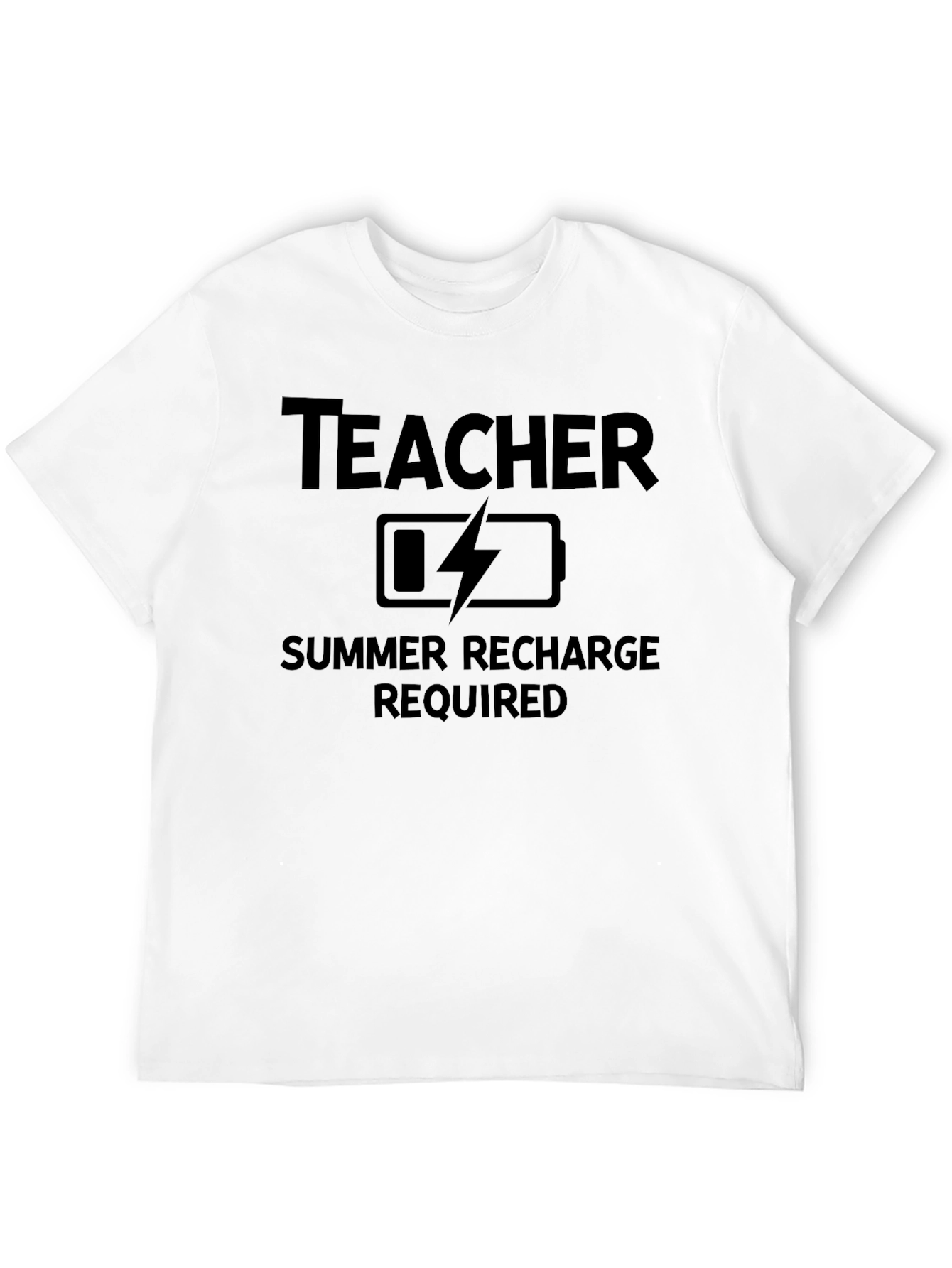 Teacher Recharge Required Graphic T-Shirt
