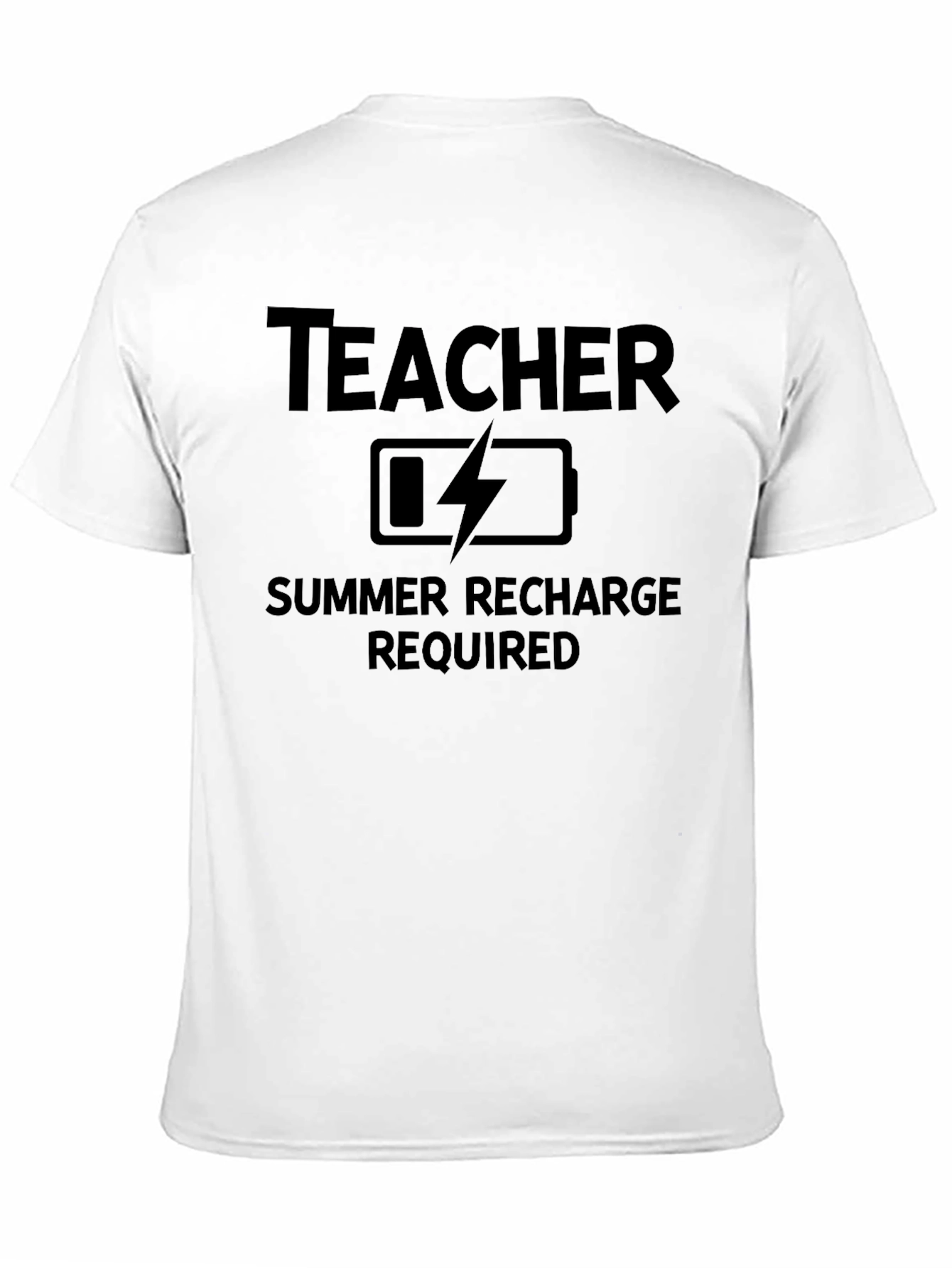 Teacher Recharge Required Graphic T-Shirt