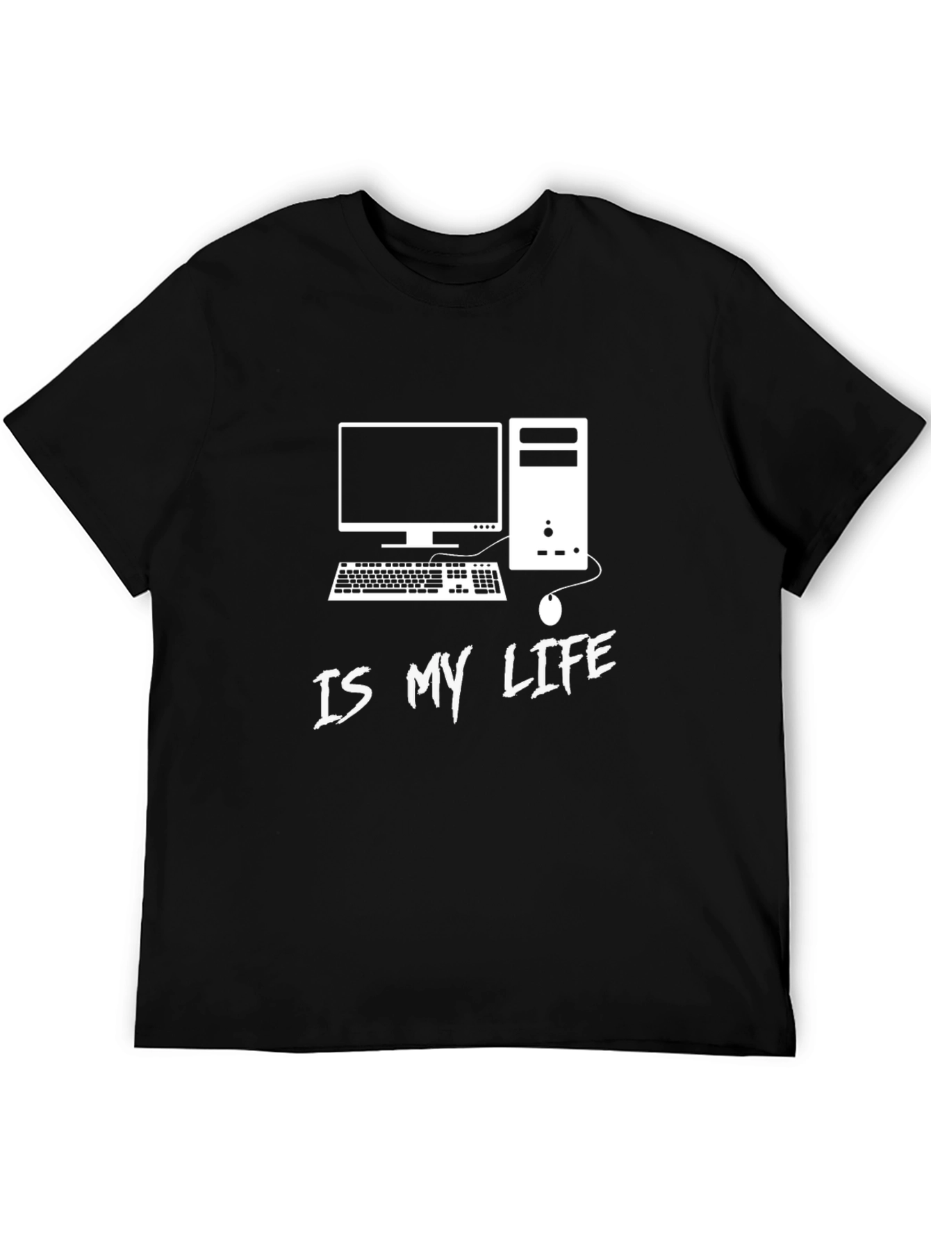 Gamer Life T-Shirt - Black Computer Graphic Tee