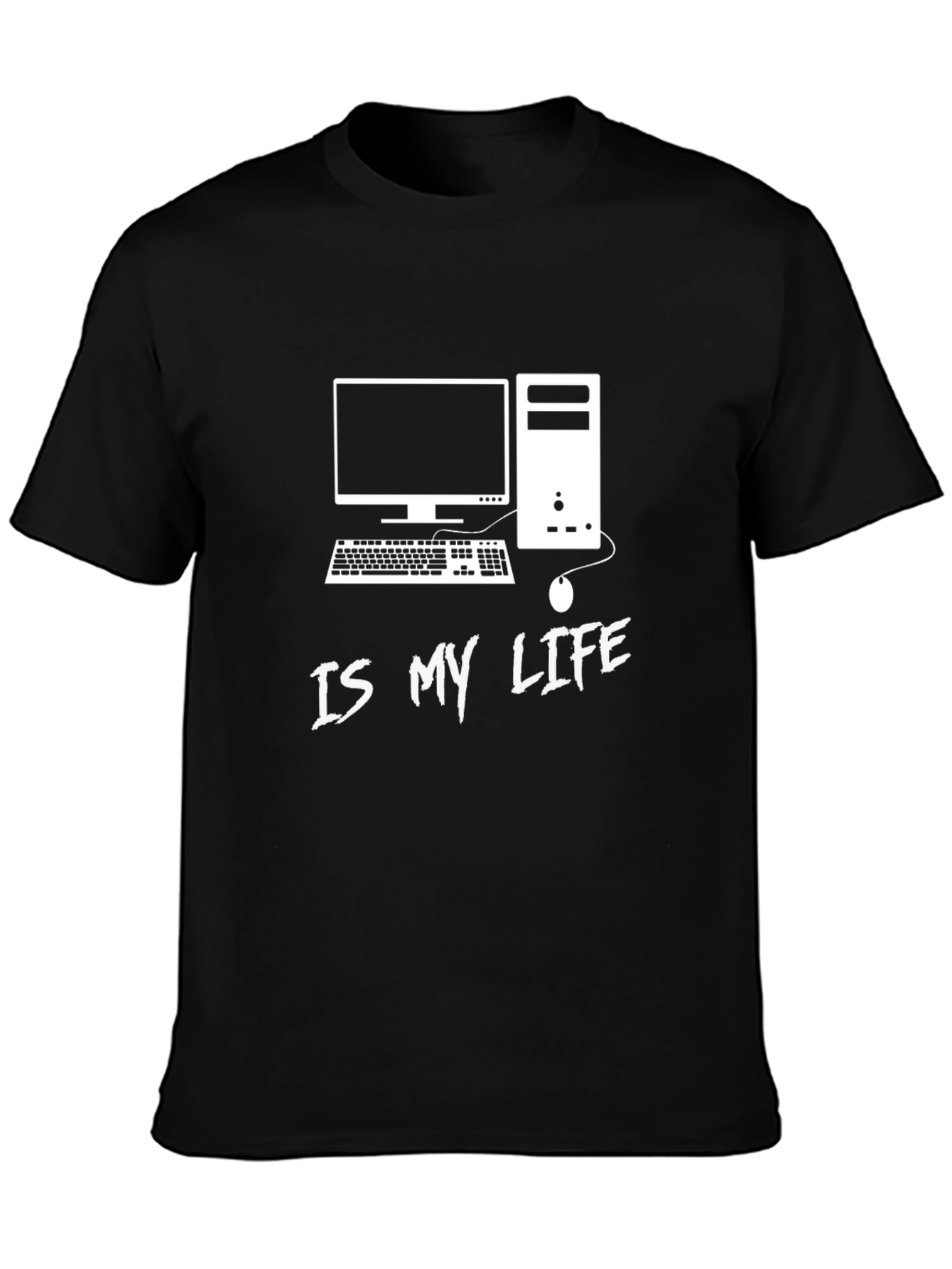 Gamer Life T-Shirt - Black Computer Graphic Tee