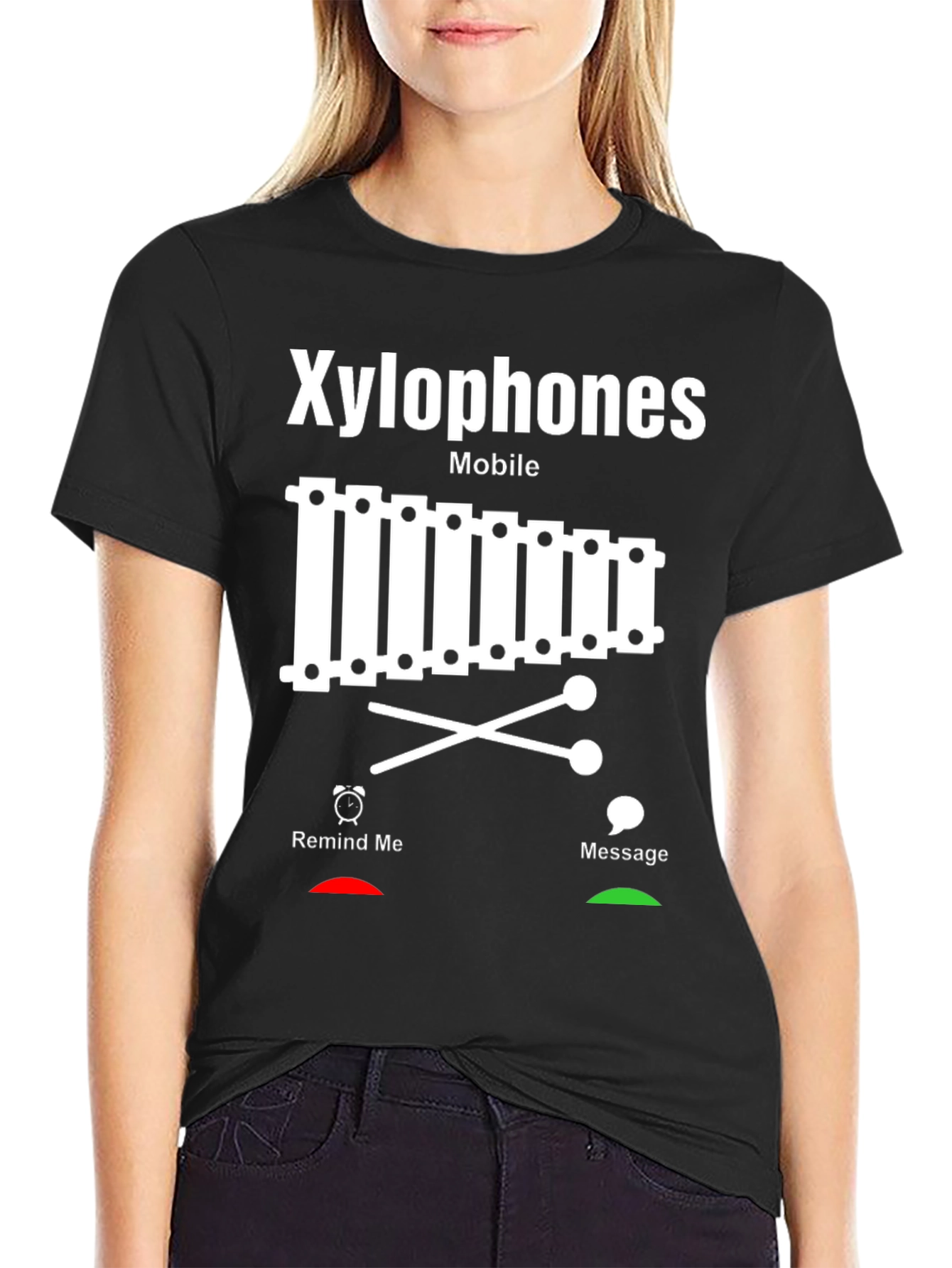 Xylophone Mobile T-Shirt - Musician Novelty Tee