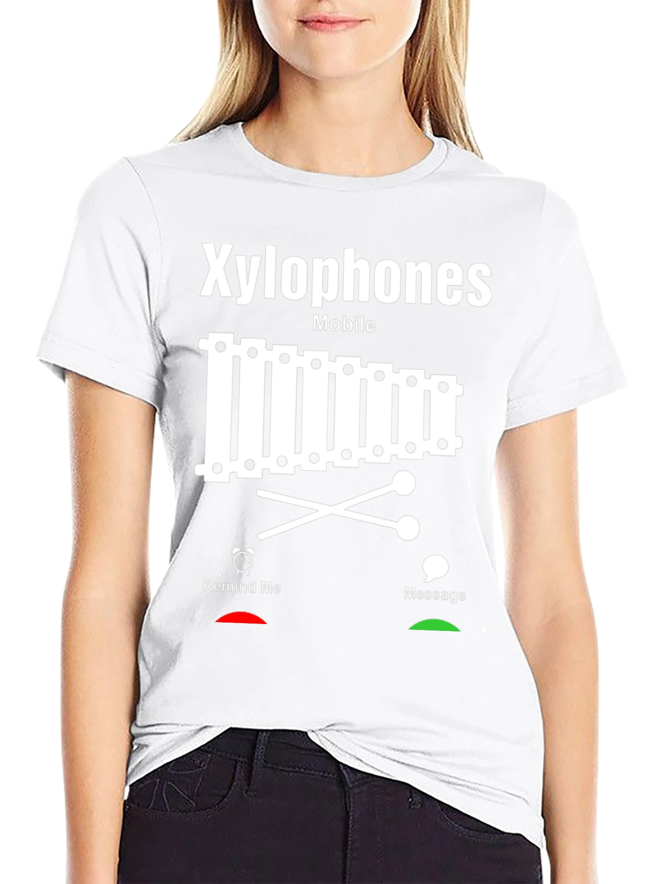 Xylophone Mobile T-Shirt - Musician Novelty Tee