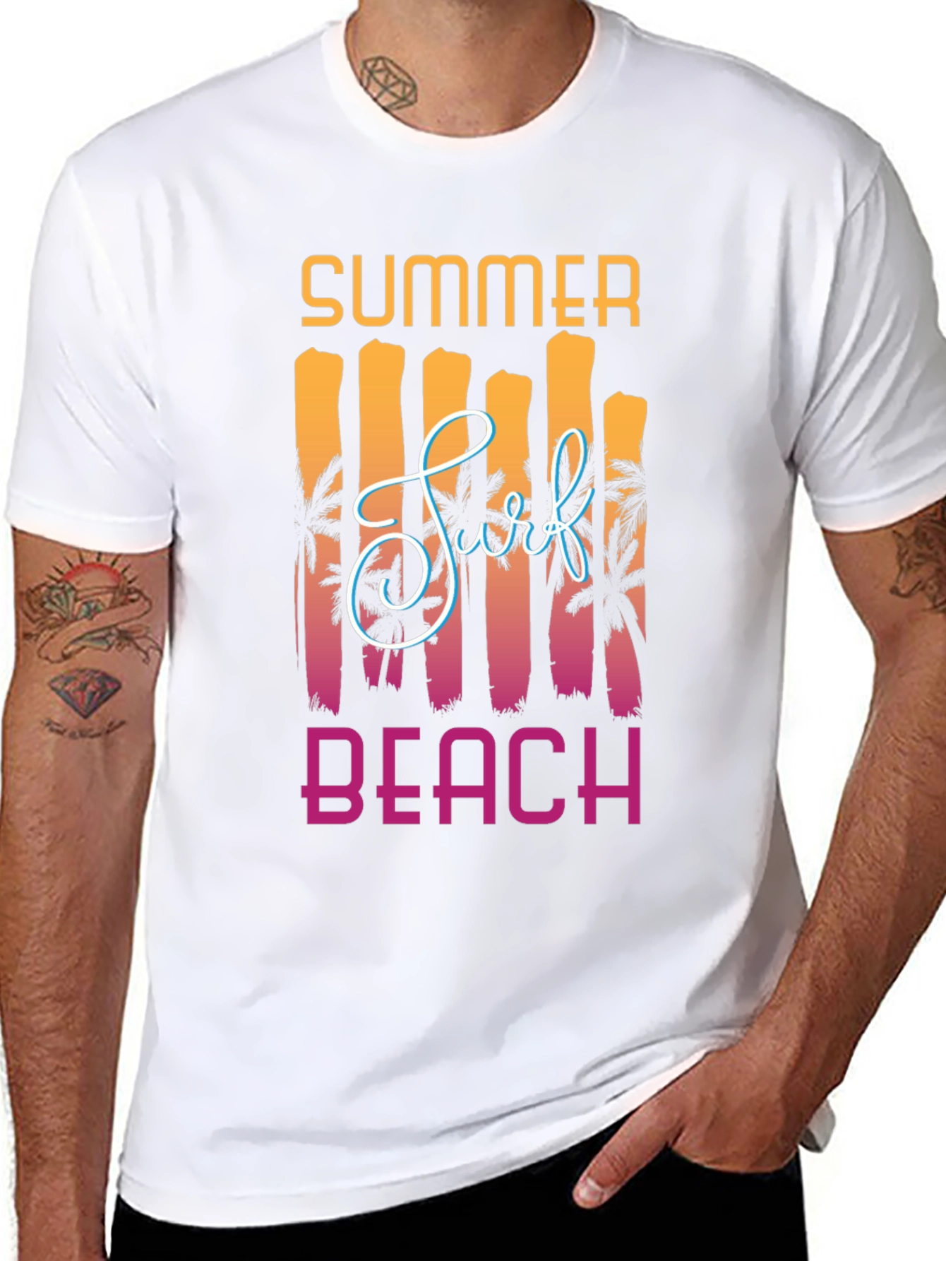 Summer Surf Beach Graphic Tee