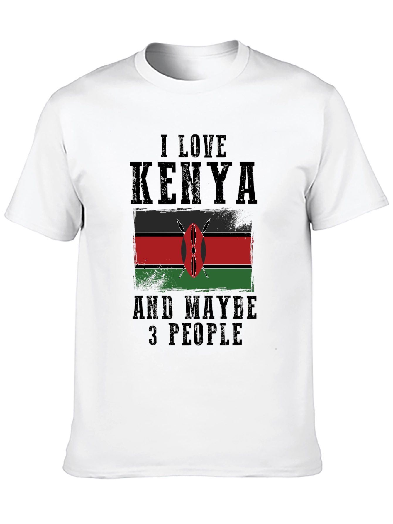 I Love Kenya Graphic Tee - Novelty T-Shirt