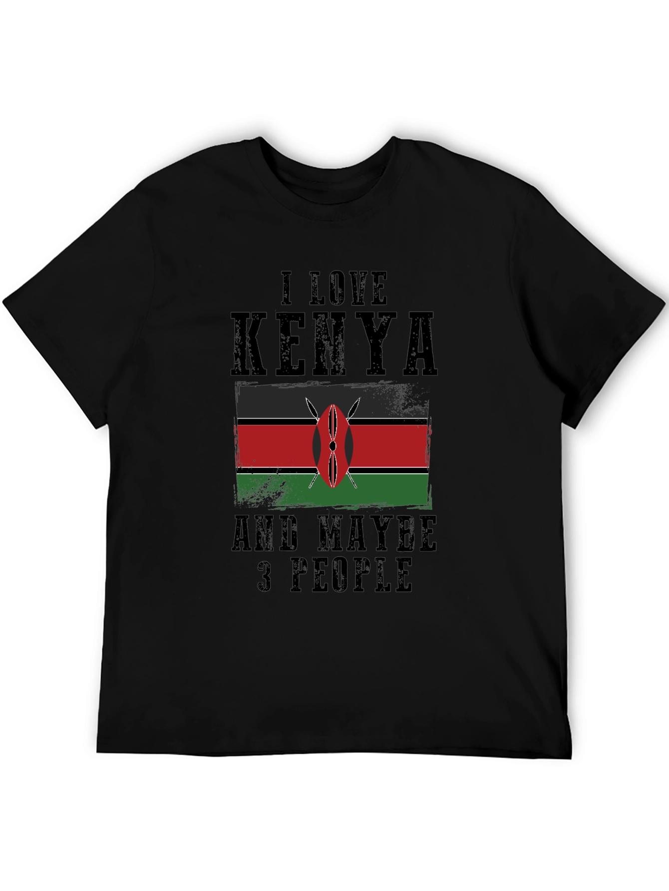 I Love Kenya Graphic Tee - Novelty T-Shirt