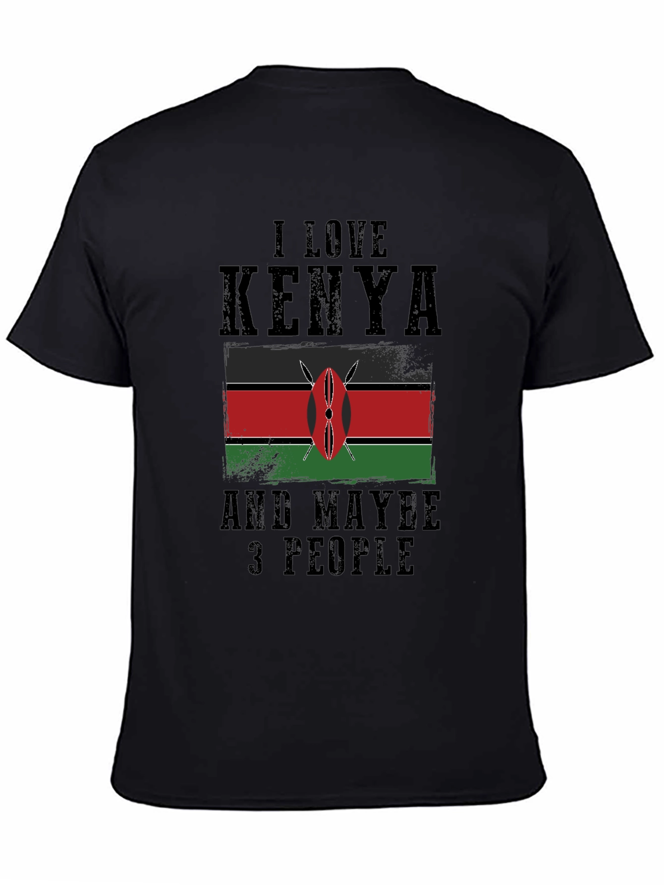 I Love Kenya Graphic Tee - Novelty T-Shirt