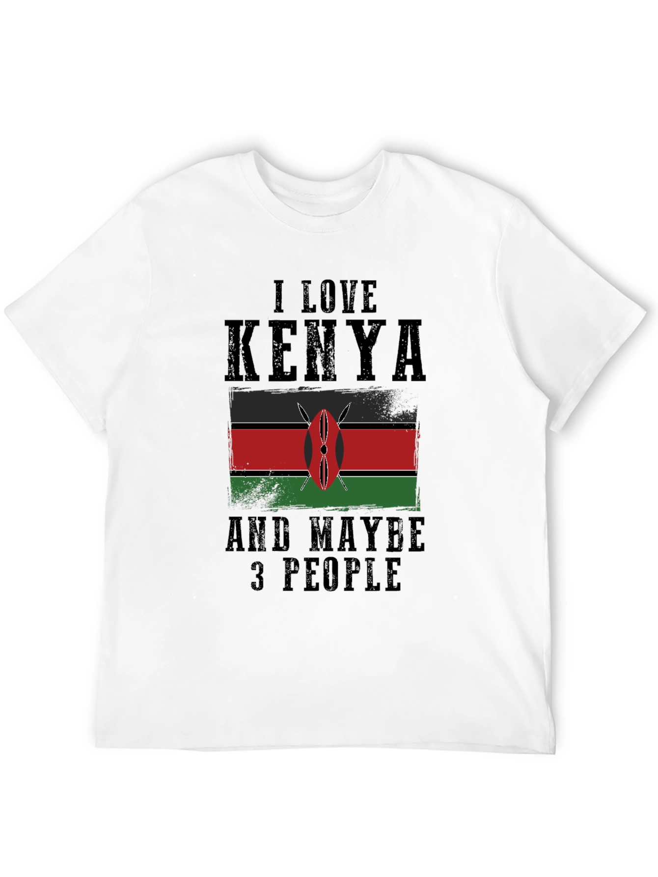 I Love Kenya Graphic Tee - Novelty T-Shirt