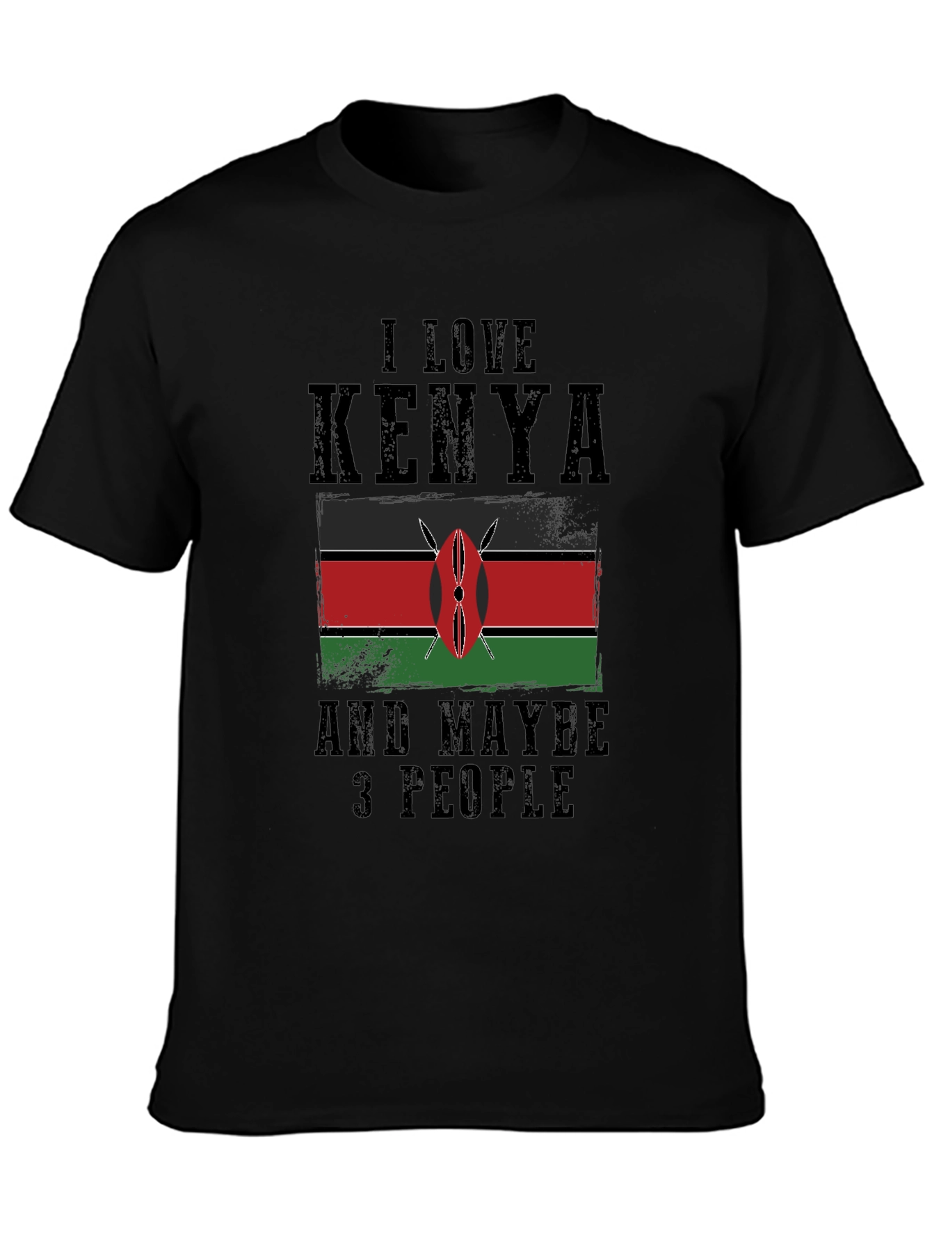 I Love Kenya Graphic Tee - Novelty T-Shirt
