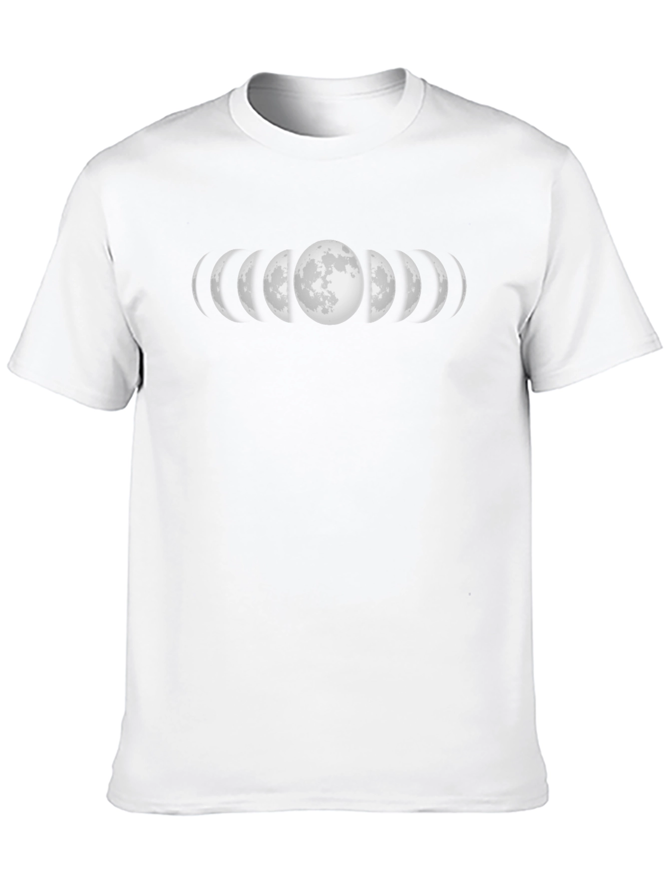 Moon Phases Black Graphic T-Shirt