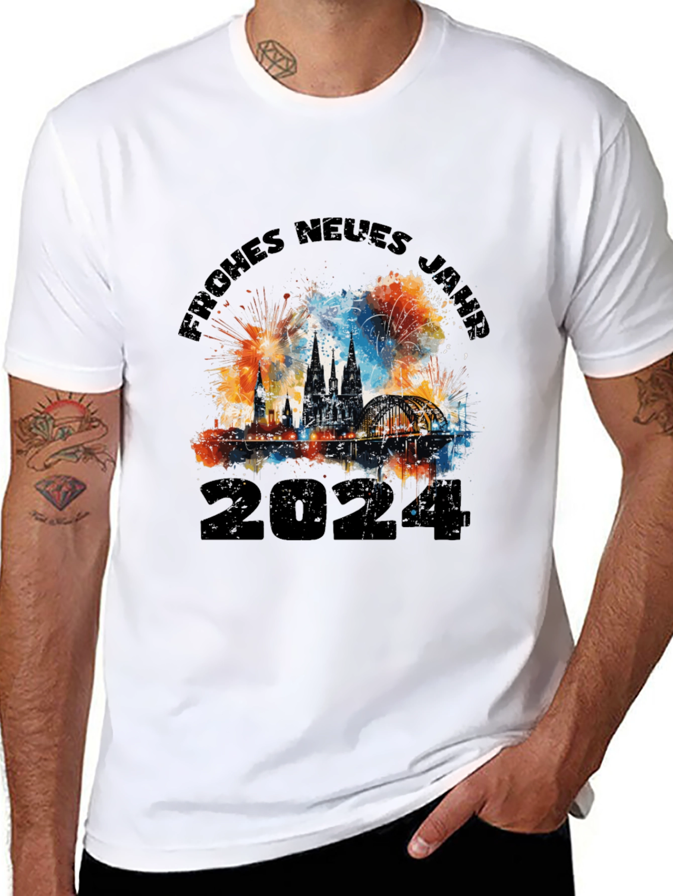 Festive New Year 2024 Cologne T-Shirt