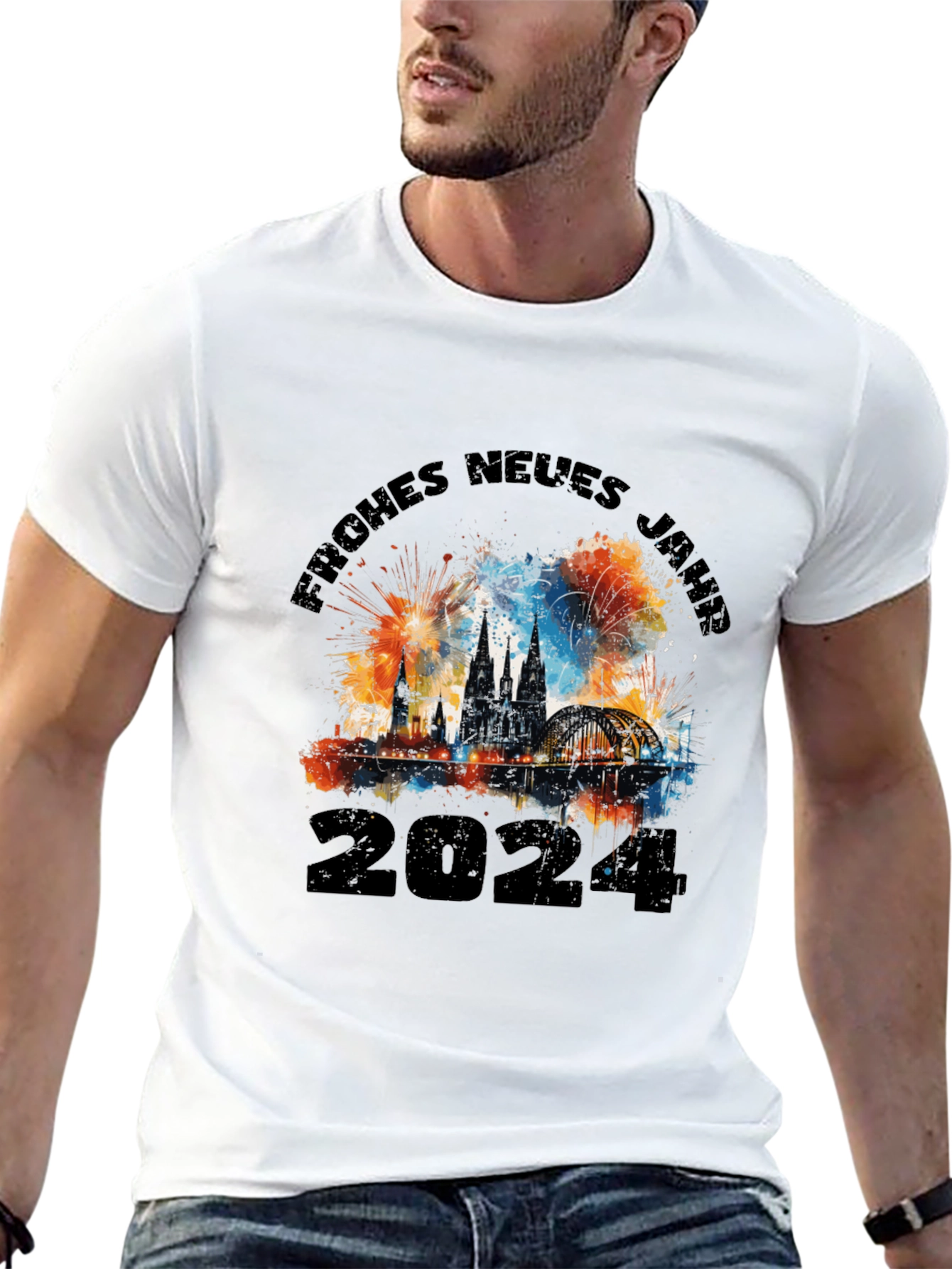 Festive New Year 2024 Cologne T-Shirt