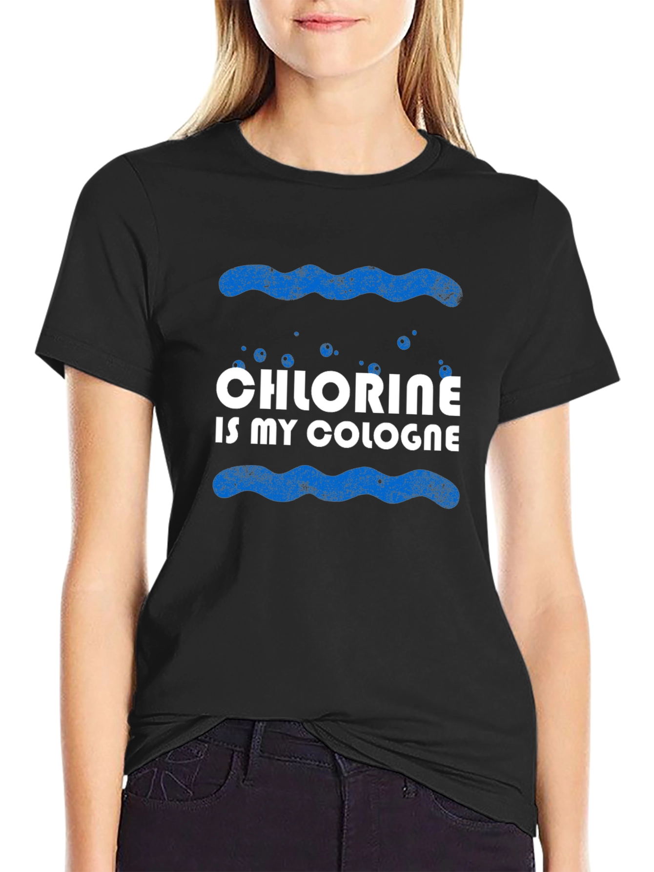 Chlorine is My Cologne Black Graphic T-Shirt