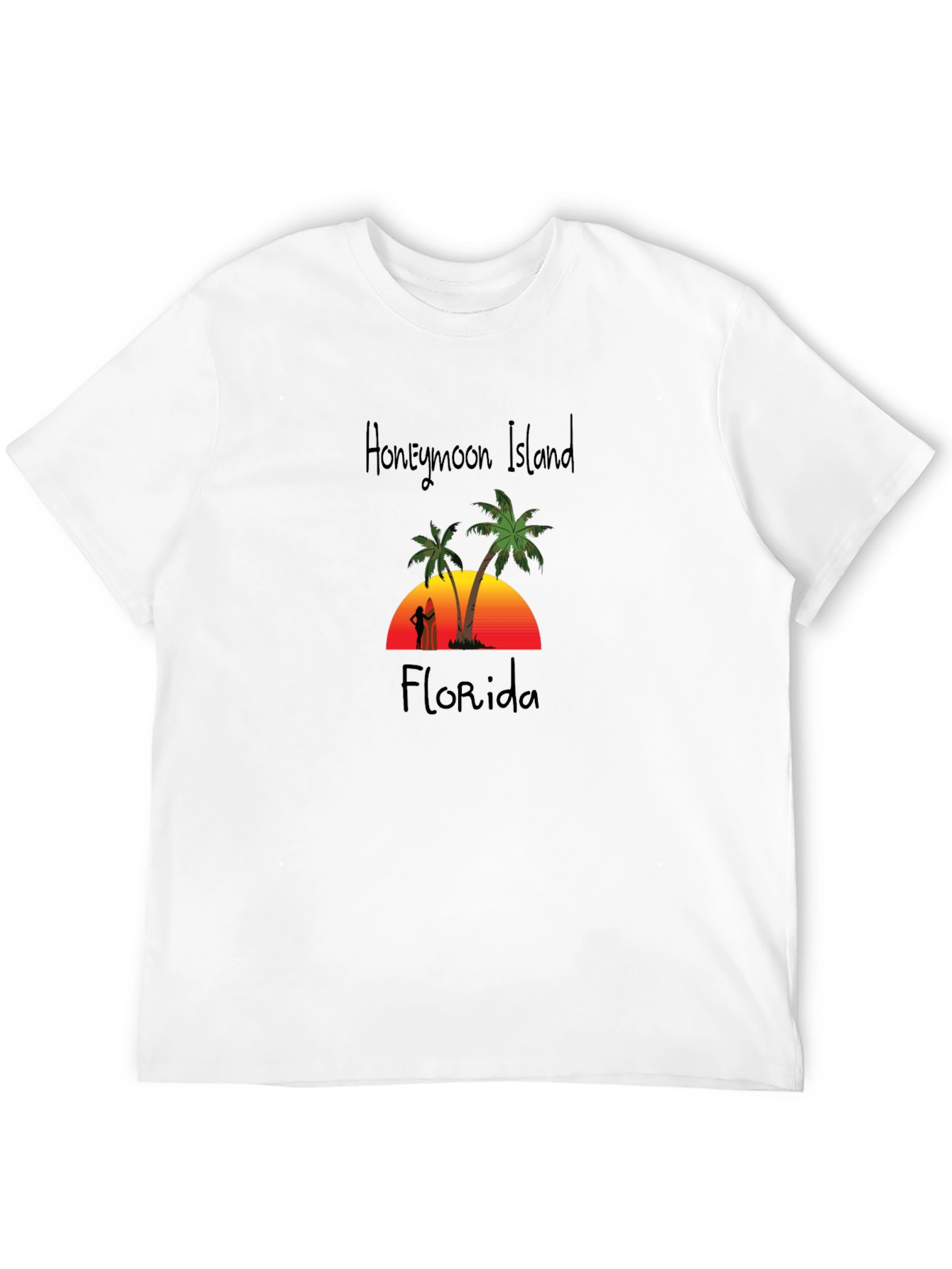 Honeymoon Island Florida Black T-Shirt