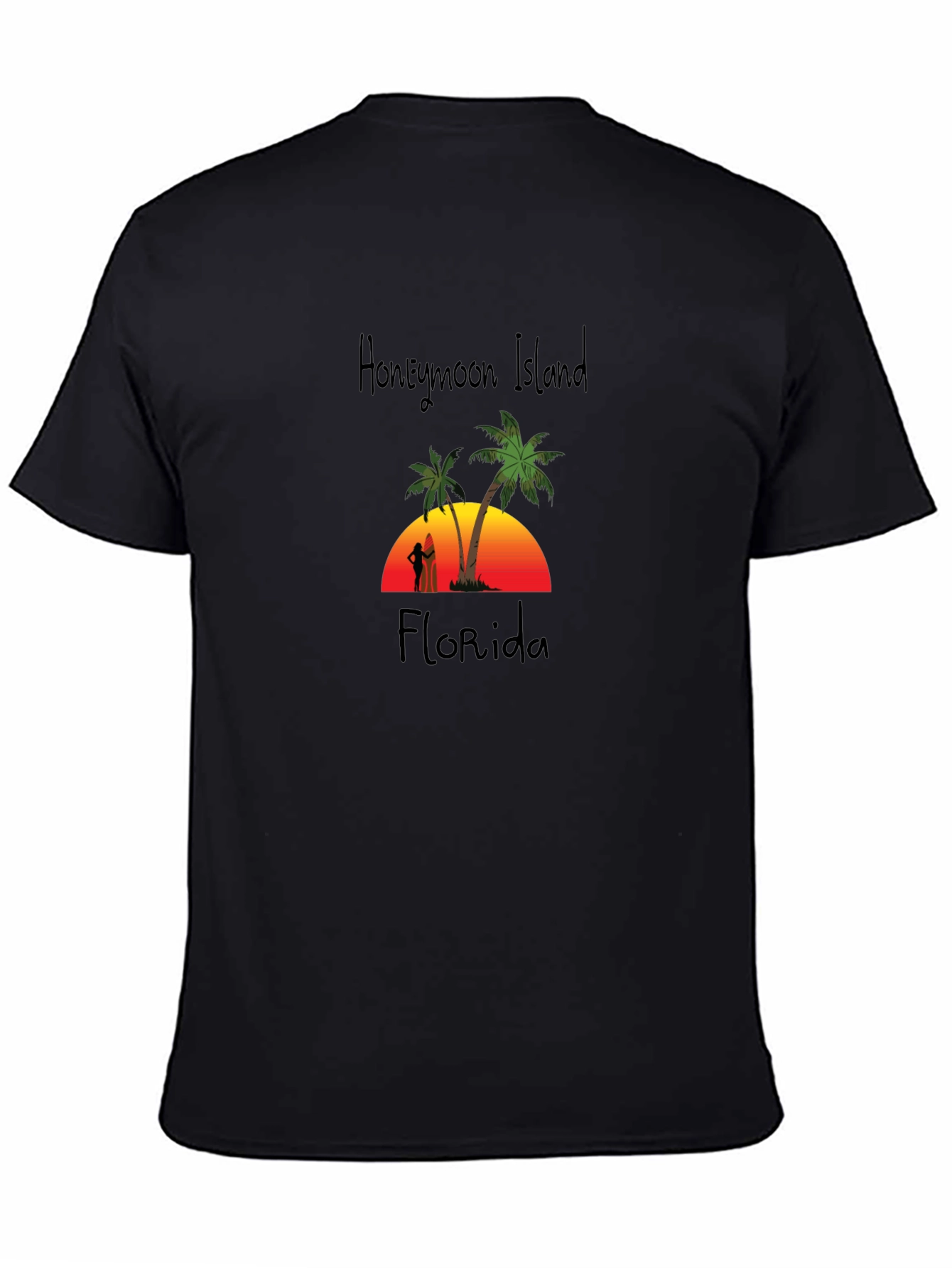 Honeymoon Island Florida Black T-Shirt