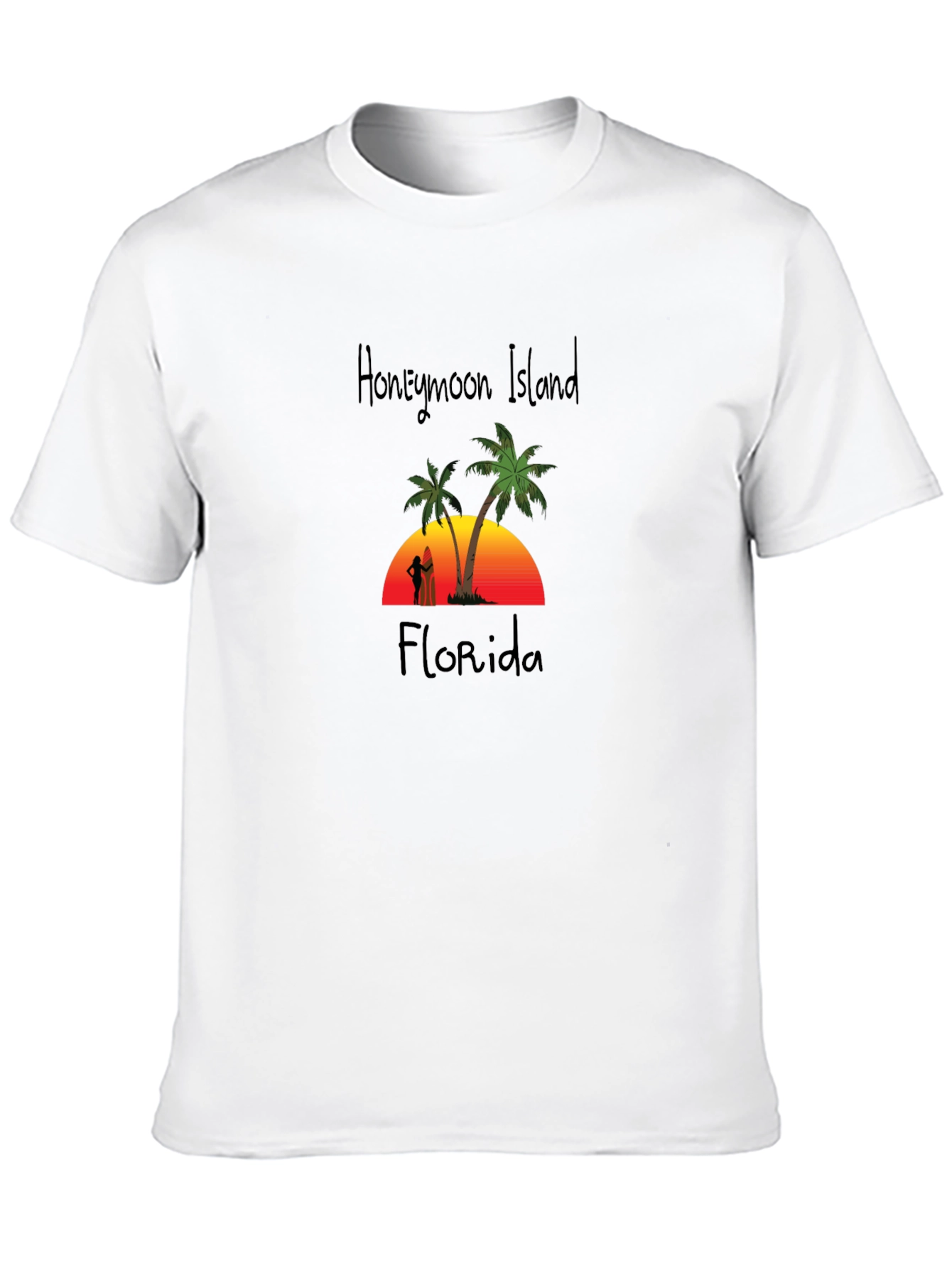 Honeymoon Island Florida Black T-Shirt