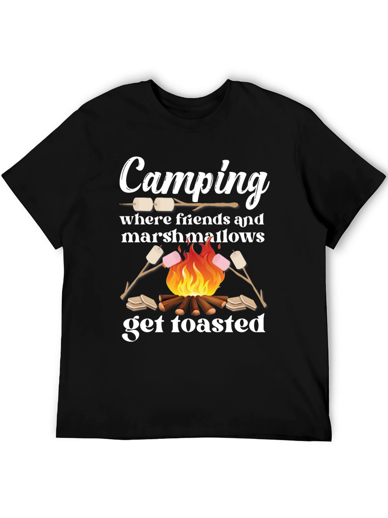 Camping Marshmallow Toasted T-Shirt