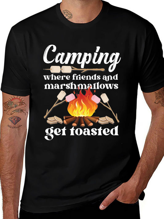 Camping Marshmallow Toasted T-Shirt