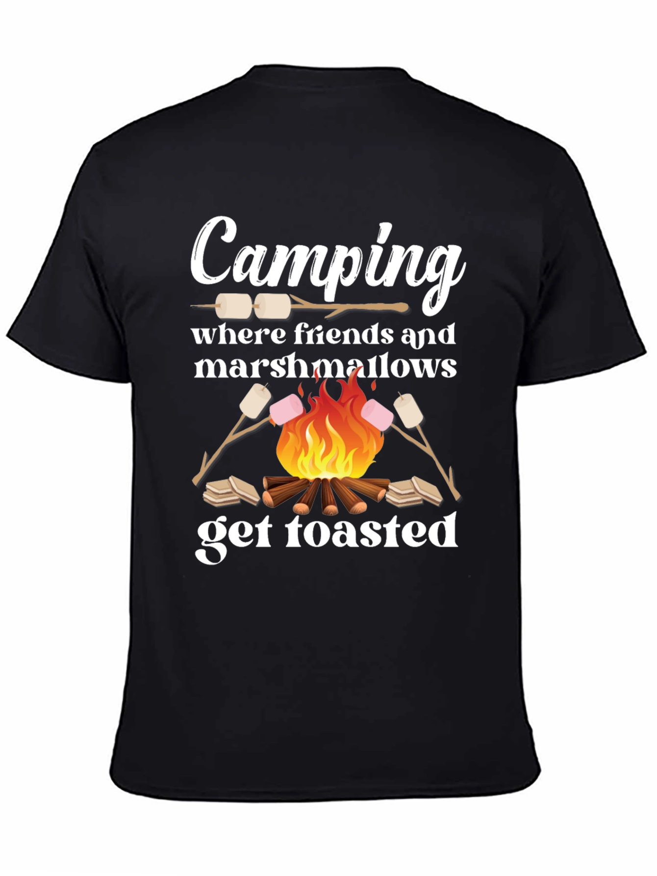 Camping Marshmallow Toasted T-Shirt