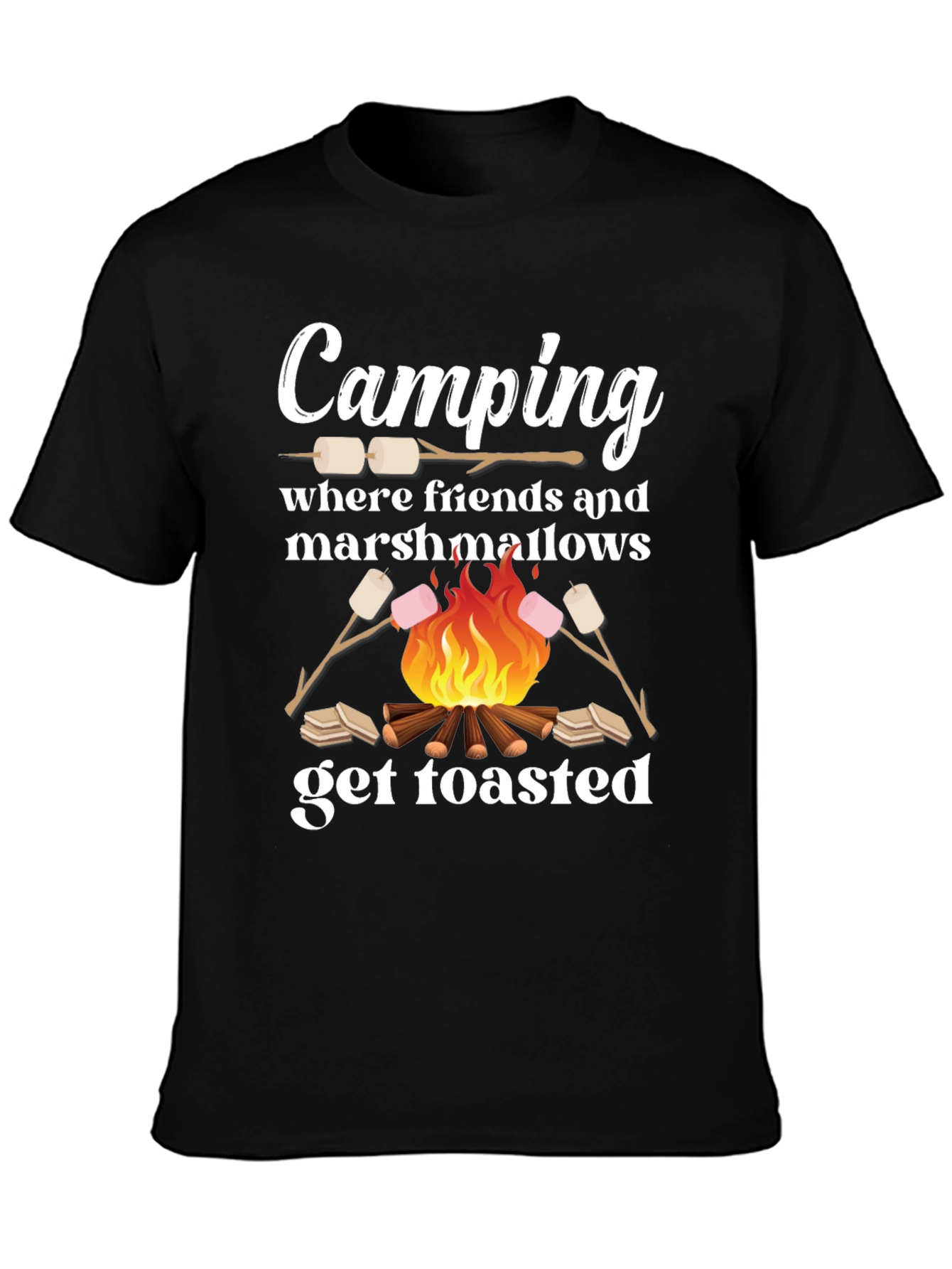 Camping Marshmallow Toasted T-Shirt