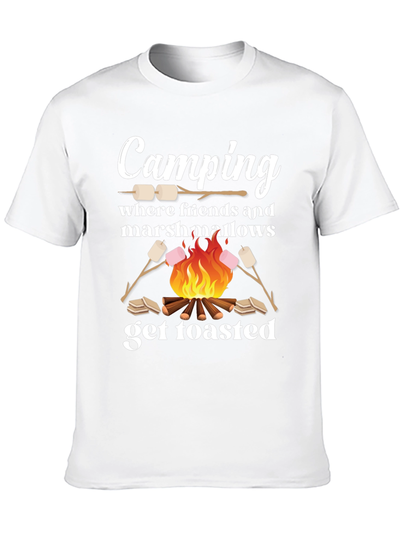 Camping Marshmallow Toasted T-Shirt