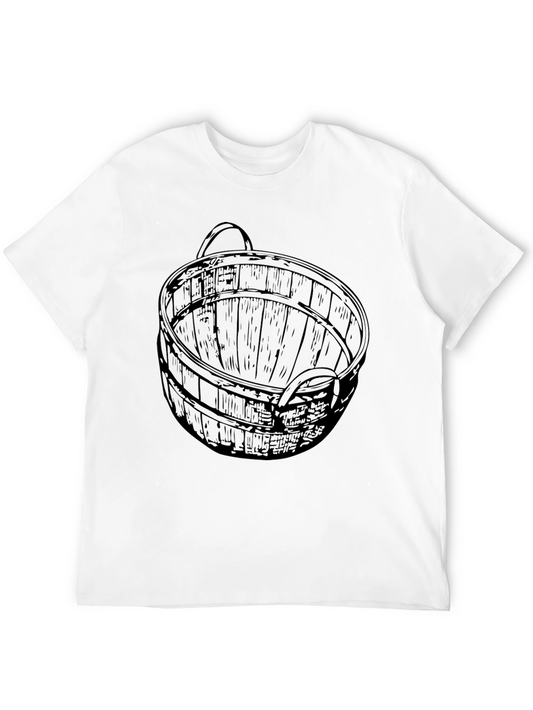 Graphic T-Shirt with Basket Print