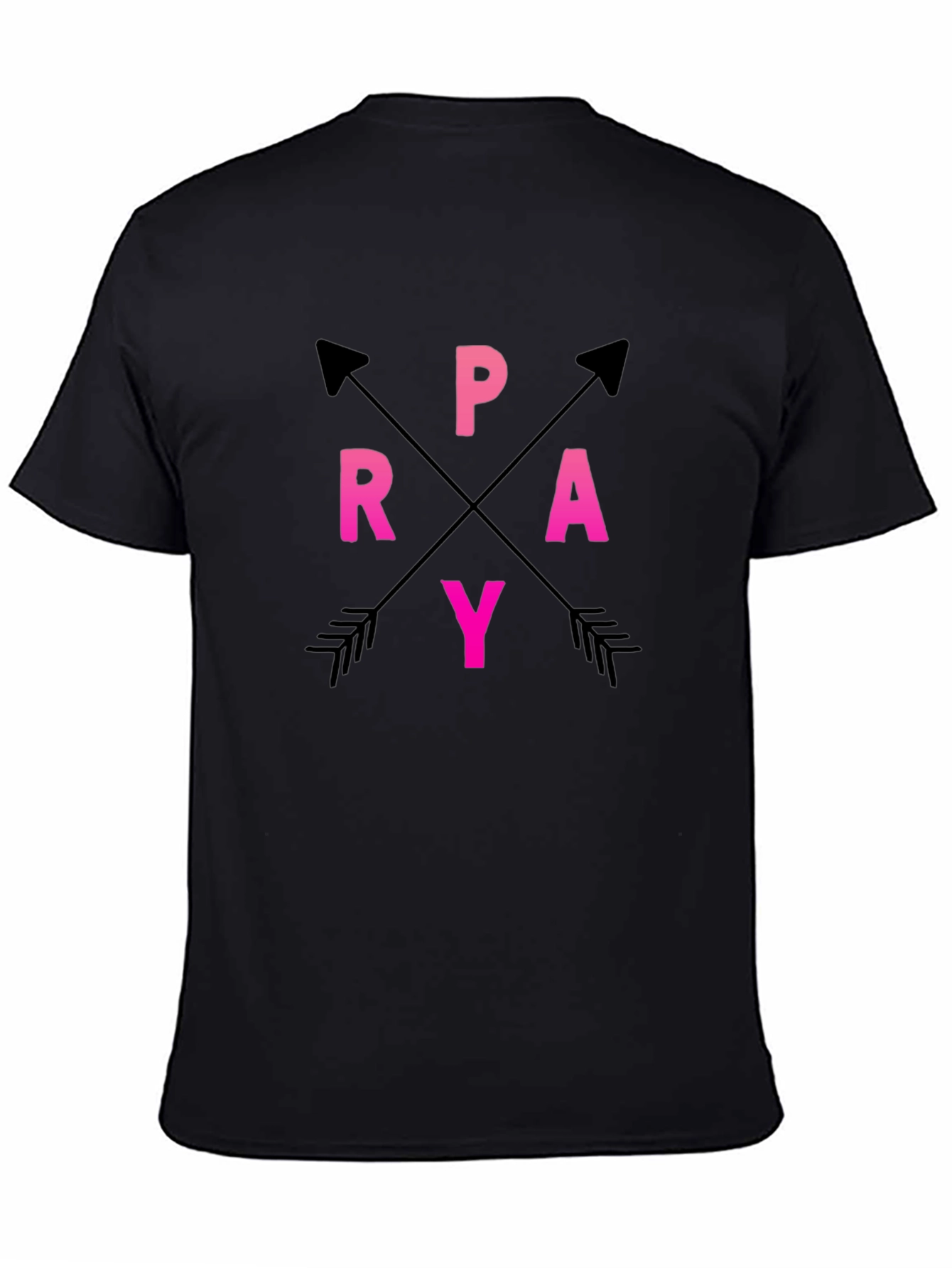 Pray Arrows Graphic T-Shirt - Casual Style