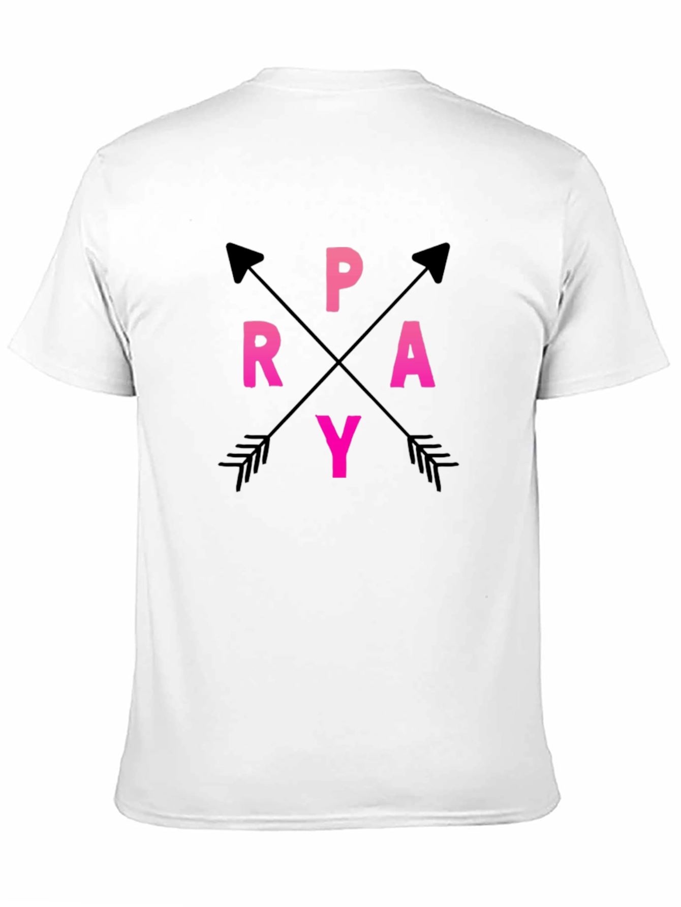 Pray Arrows Graphic T-Shirt - Casual Style