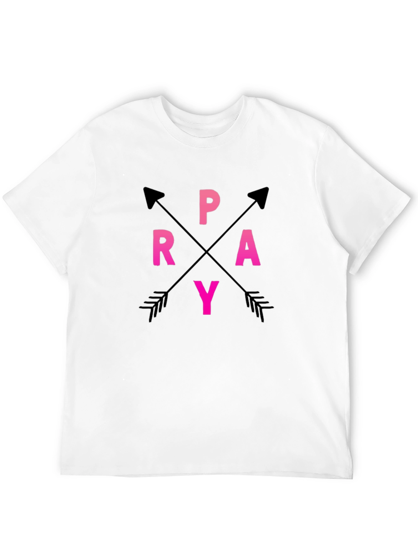 Pray Arrows Graphic T-Shirt - Casual Style